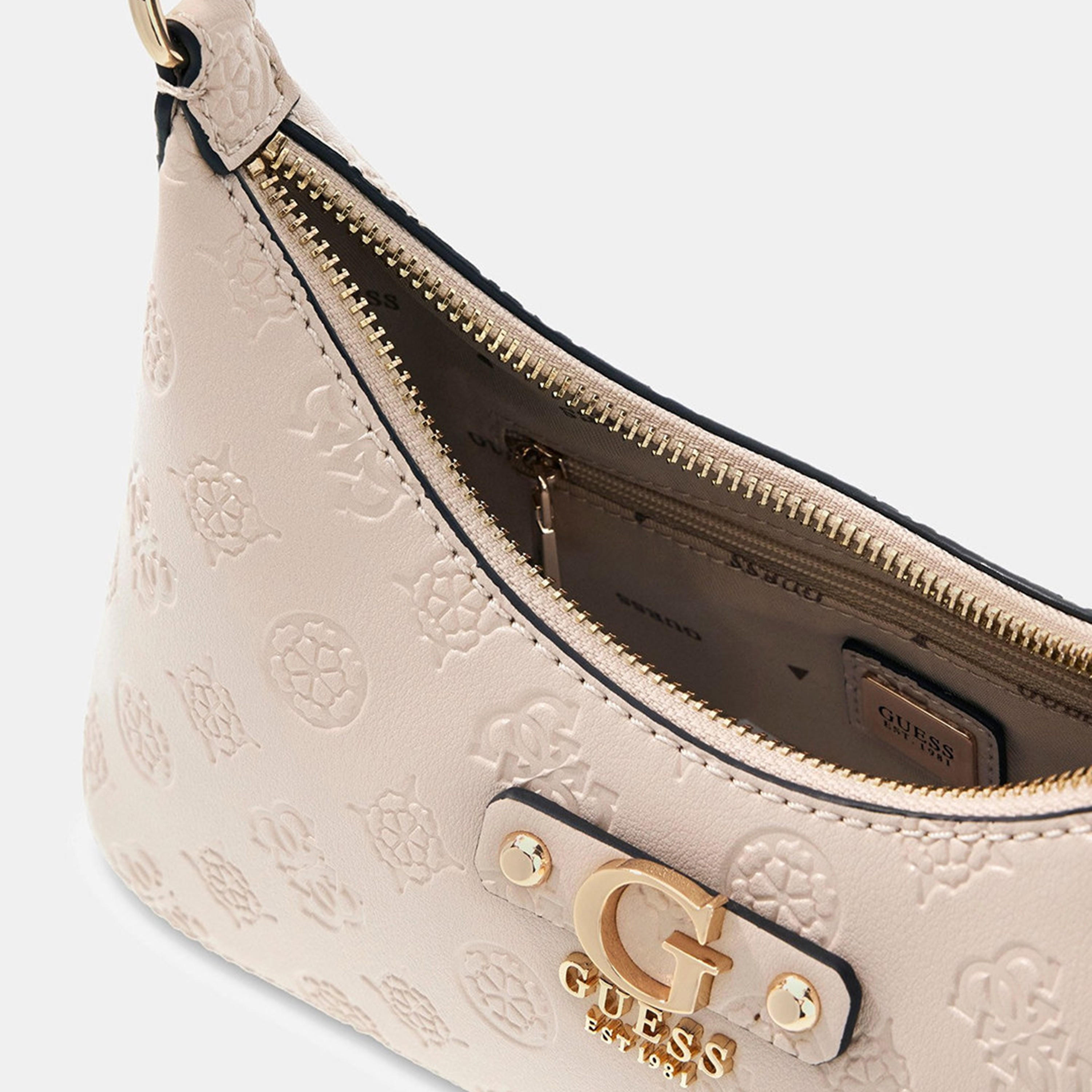 Guess Dita Monogram Single Handle Shoulder Bag with Zipper Closure-women-bagsandwallets-handbags-image-3