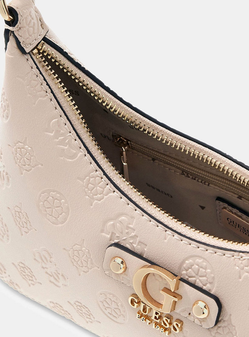 Guess Dita Monogram Single Handle Shoulder Bag with Zipper Closure-women-bagsandwallets-handbags-image-3