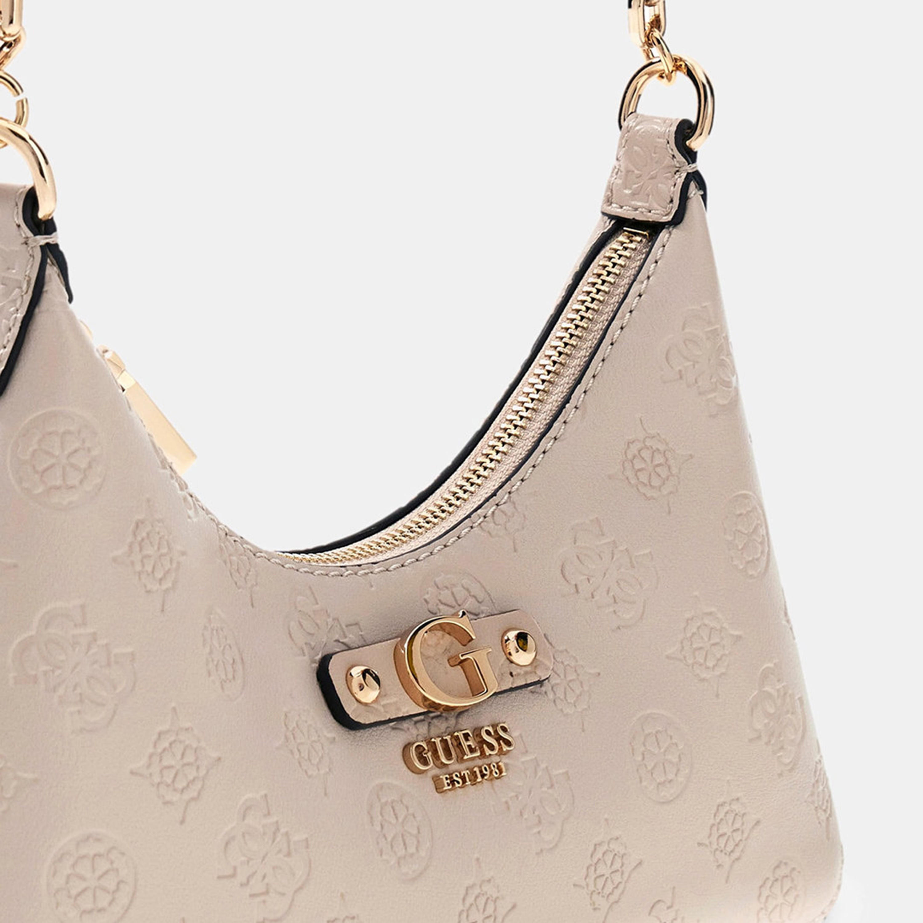 Guess Dita Monogram Single Handle Shoulder Bag with Zipper Closure-women-bagsandwallets-handbags-image-4
