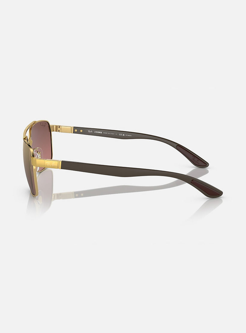 Ray-Ban Unisex Rectangle Brown Polorized Sunglasses | 3701-men-sunglasses-image-2
