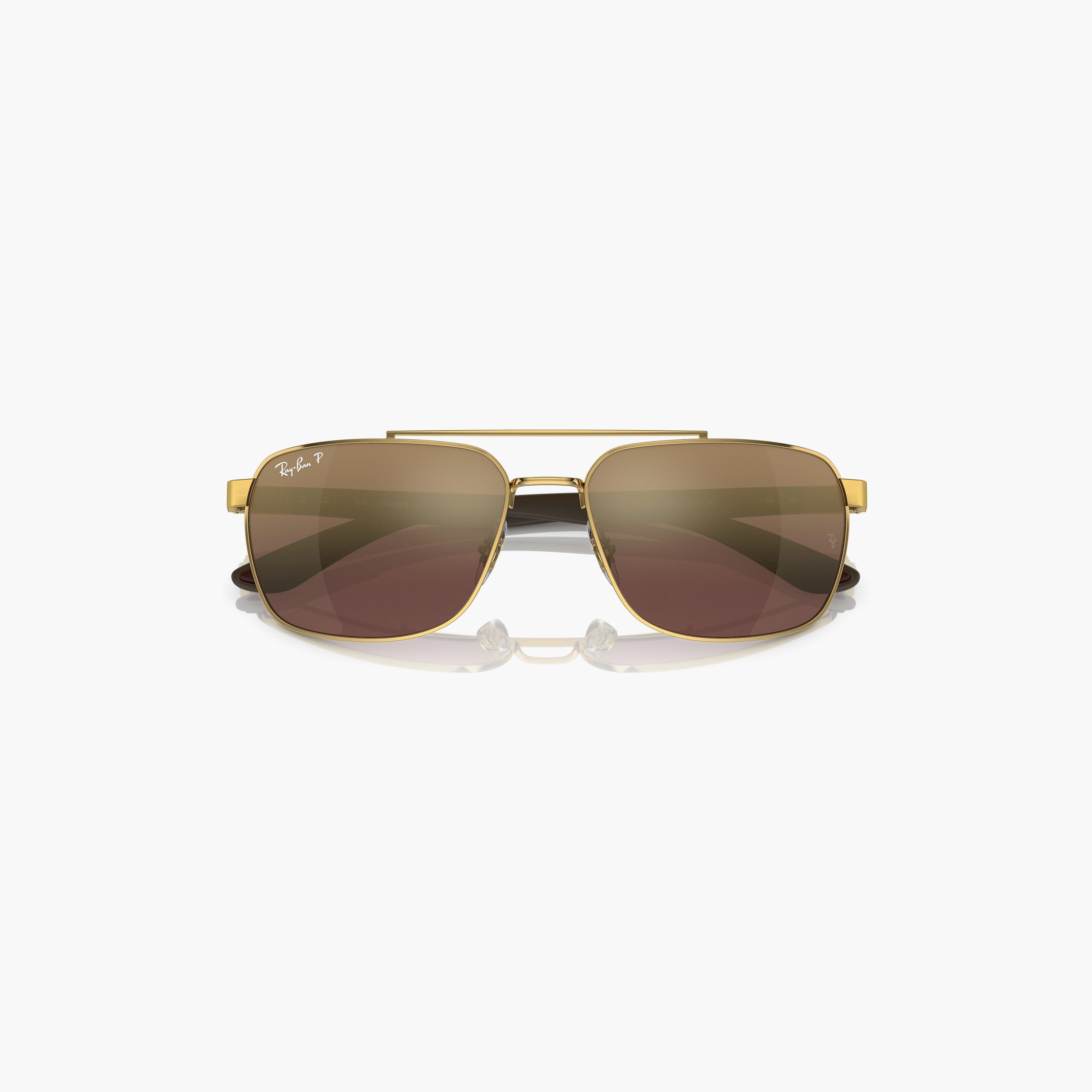 Ray-Ban Unisex Rectangle Brown Polorized Sunglasses | 3701-men-sunglasses-image-4