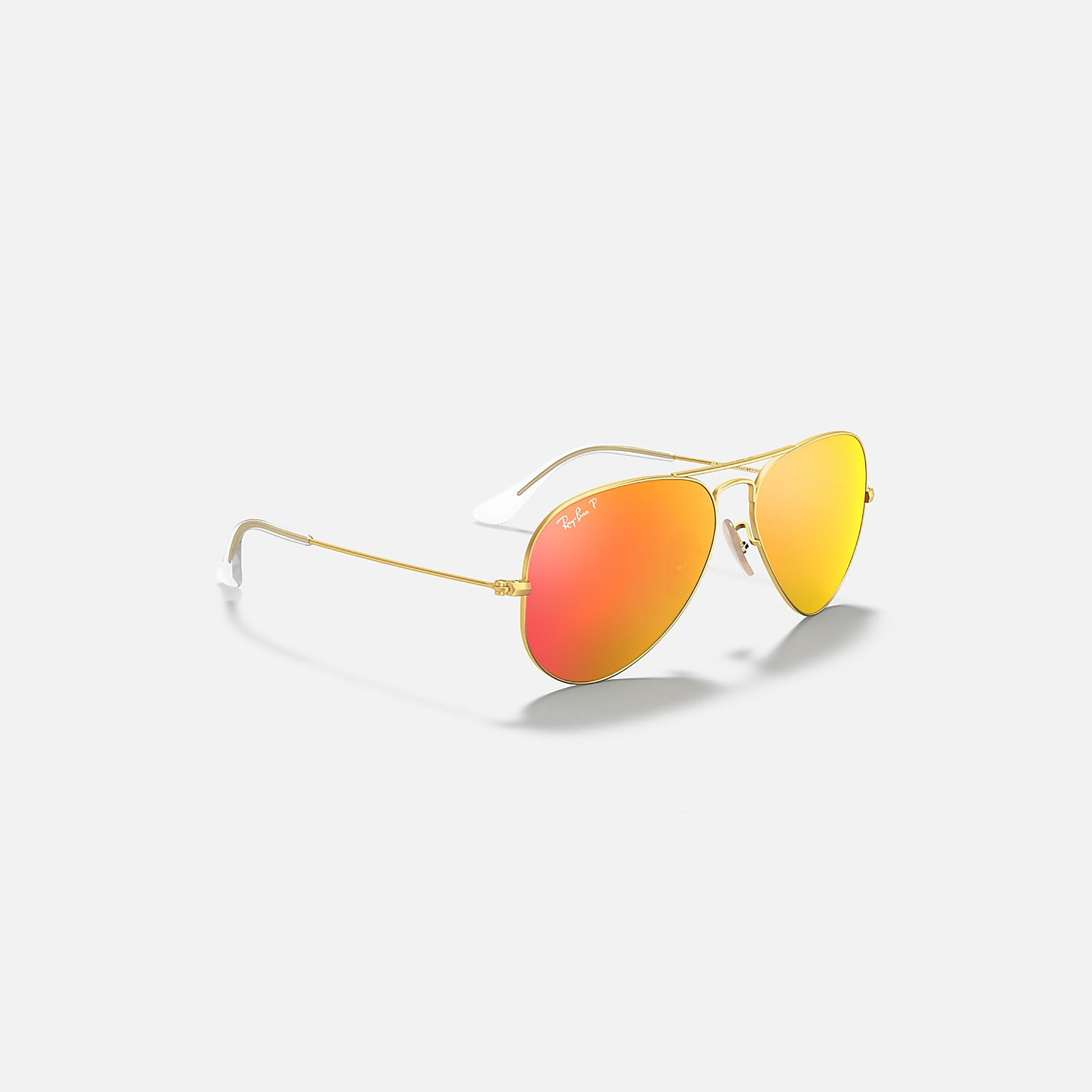 نظارات شمسية راي بان أفياتور برتقالية للجنسين | 3025-men-sunglasses-image-2