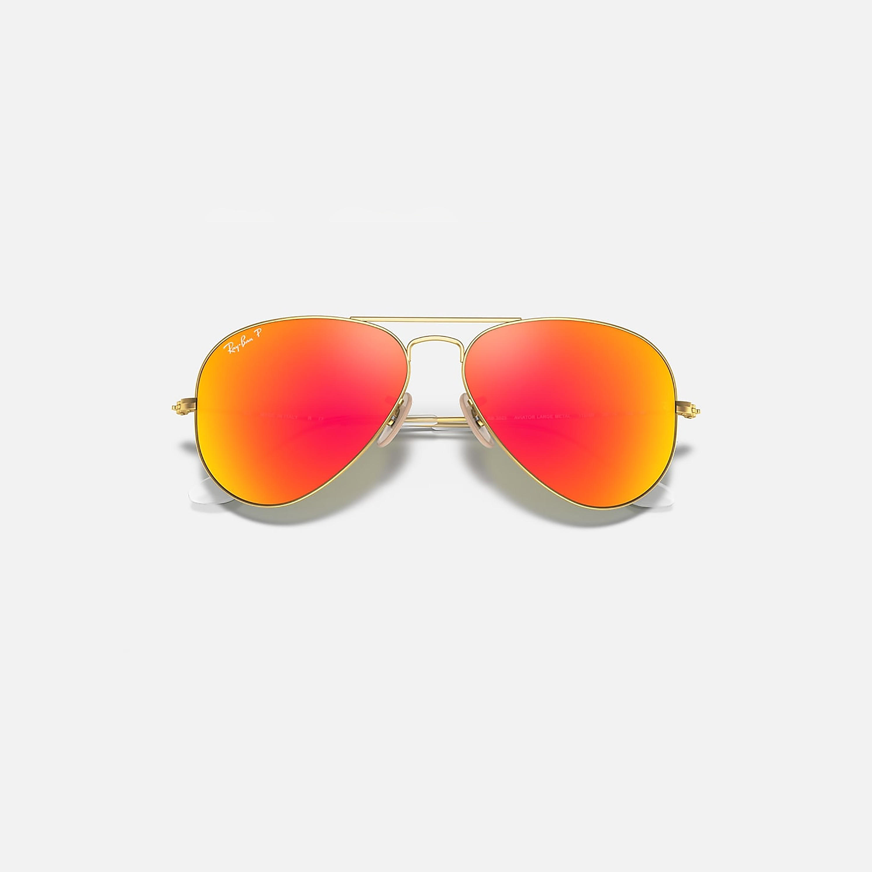 نظارات شمسية راي بان أفياتور برتقالية للجنسين | 3025-men-sunglasses-image-3