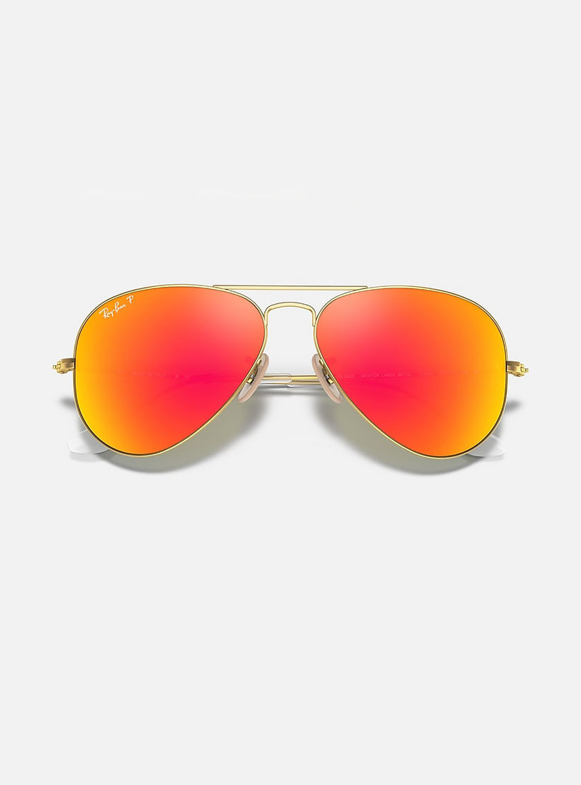 Ray-Ban Unisex Aviator Orange Sunglasses | 3025-men-sunglasses-image-3