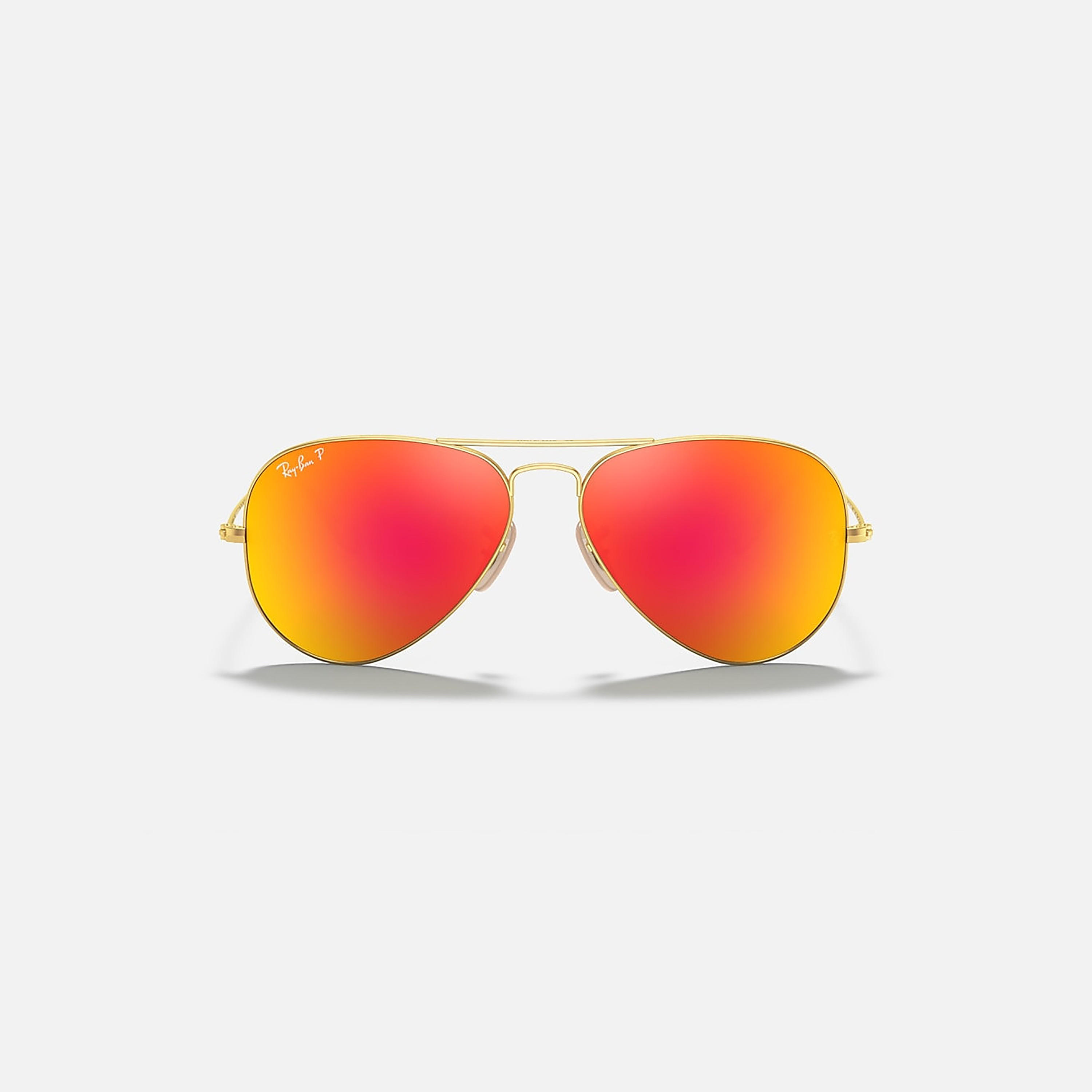 نظارات شمسية راي بان أفياتور برتقالية للجنسين | 3025-men-sunglasses-image-4