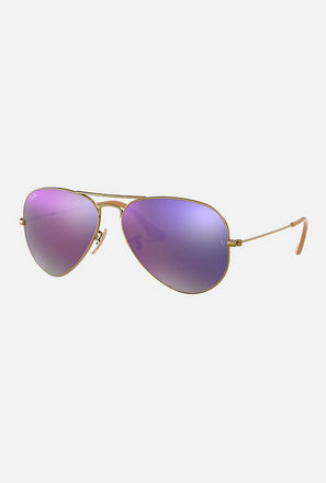 Ray-Ban Unisex Aviator Purple Sunglasses | 3025-men-sunglasses-image-1