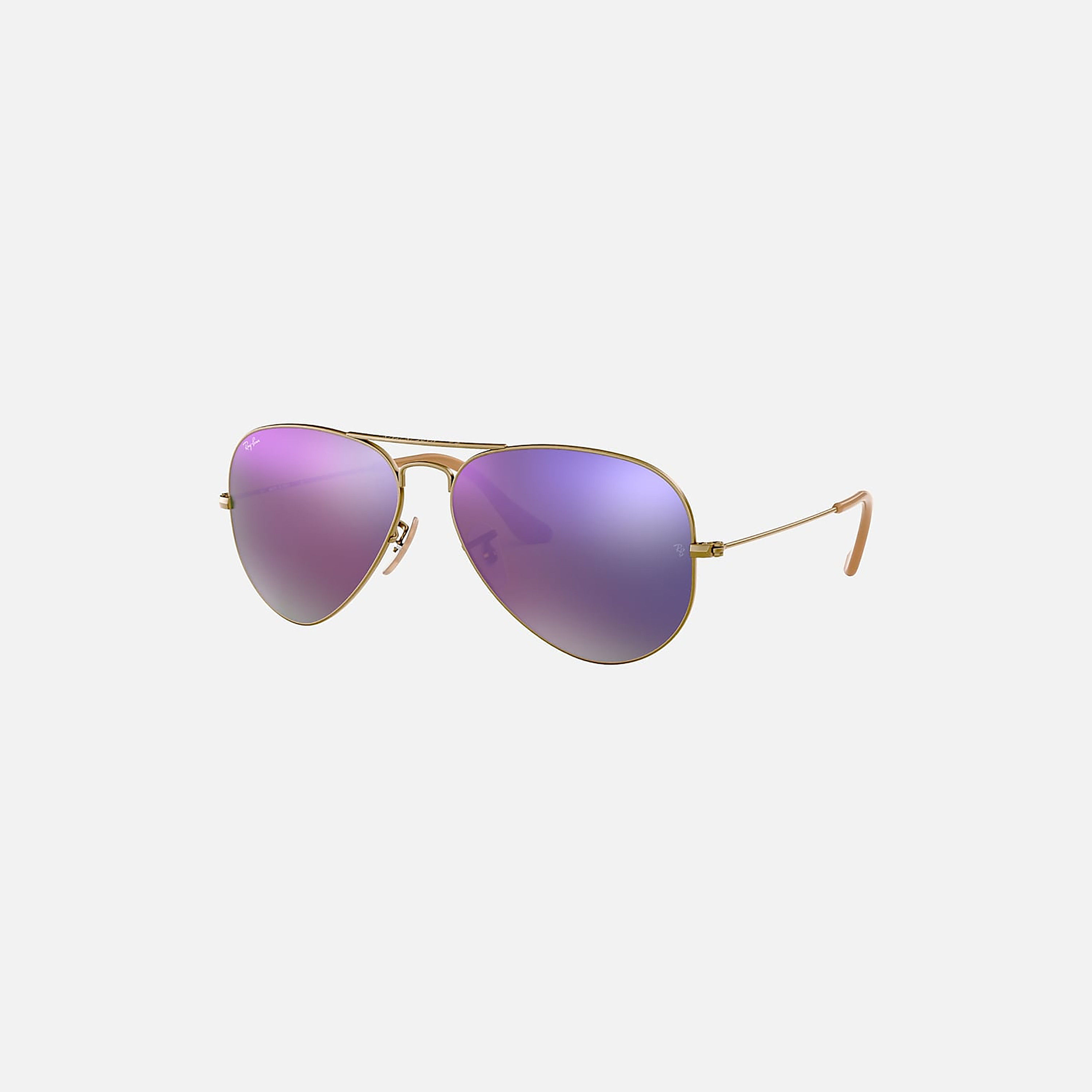 Ray-Ban Unisex Aviator Purple Sunglasses | 3025-men-sunglasses-image-1