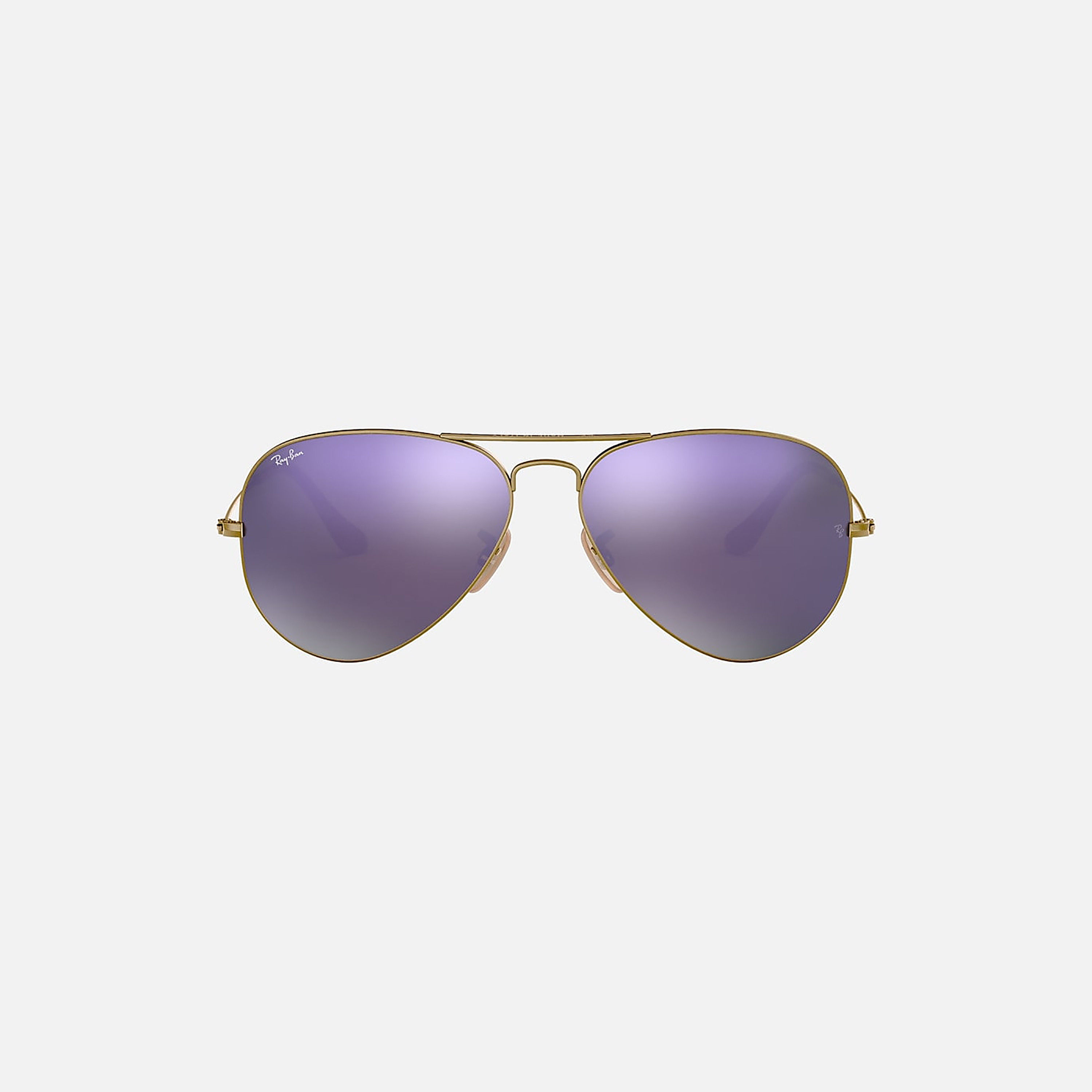 Ray-Ban Unisex Aviator Purple Sunglasses | 3025-men-sunglasses-image-3