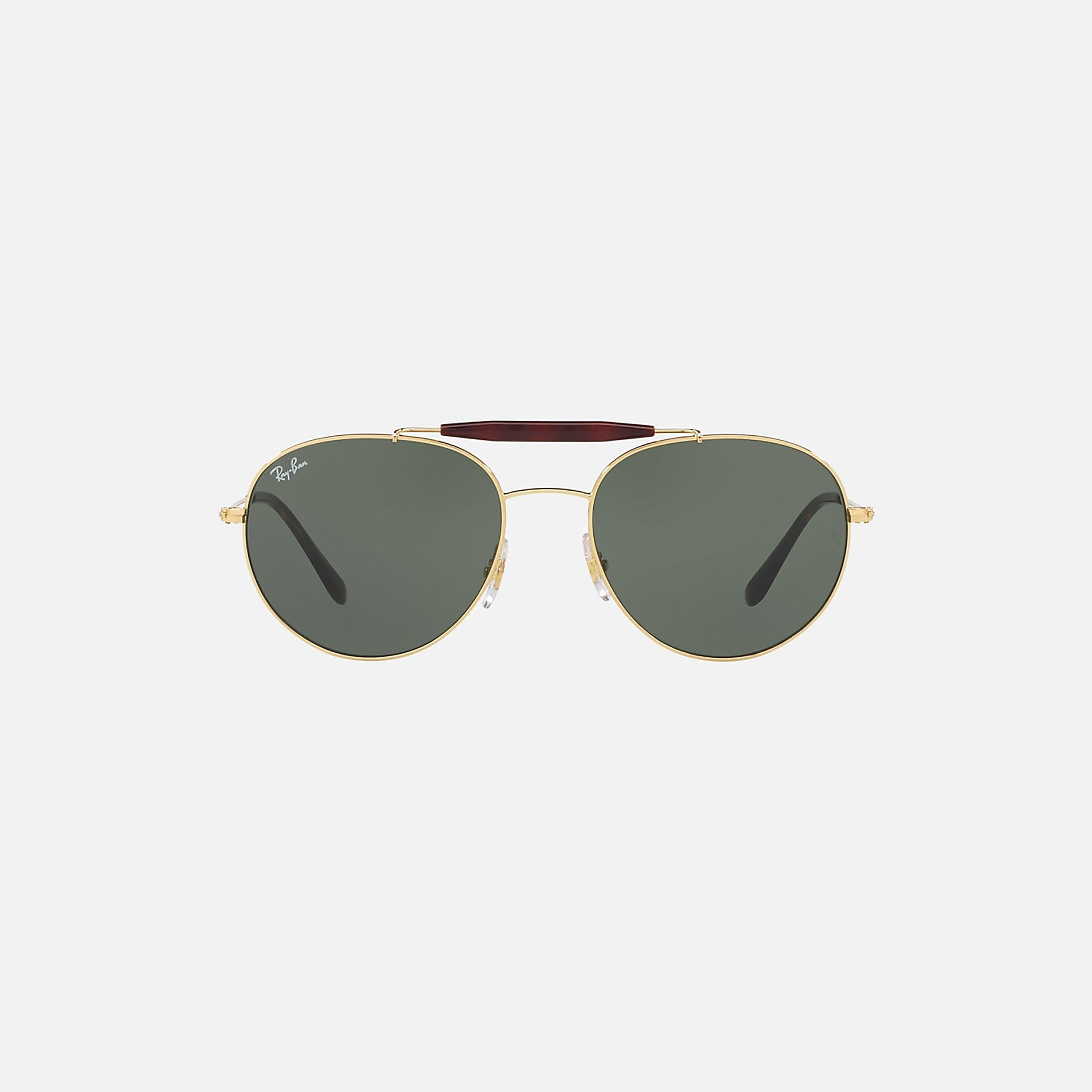 نظارات شمسية رجالية من راي بان بتصميم طيار أخضر | 3540-men-sunglasses-image-3