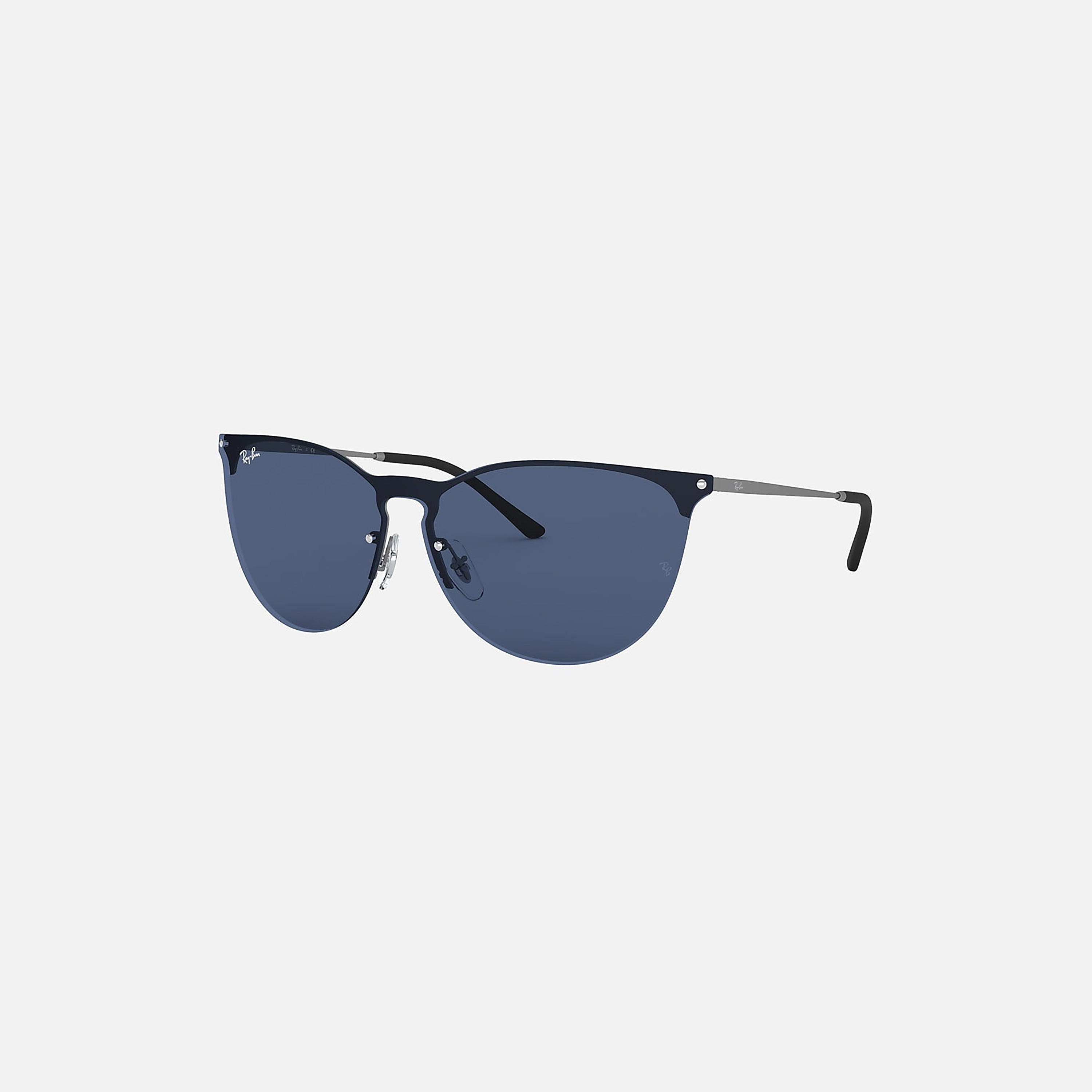 نظارات شمسية رجالية من راي بان بتصميم عين القطة باللون الأزرق | 3652-men-sunglasses-image-1