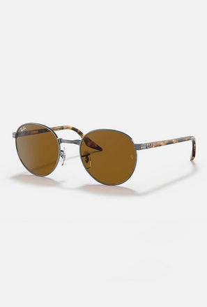 Ray-Ban Unisex Round Brown Sunglasses | 3691-men-sunglasses-image-1