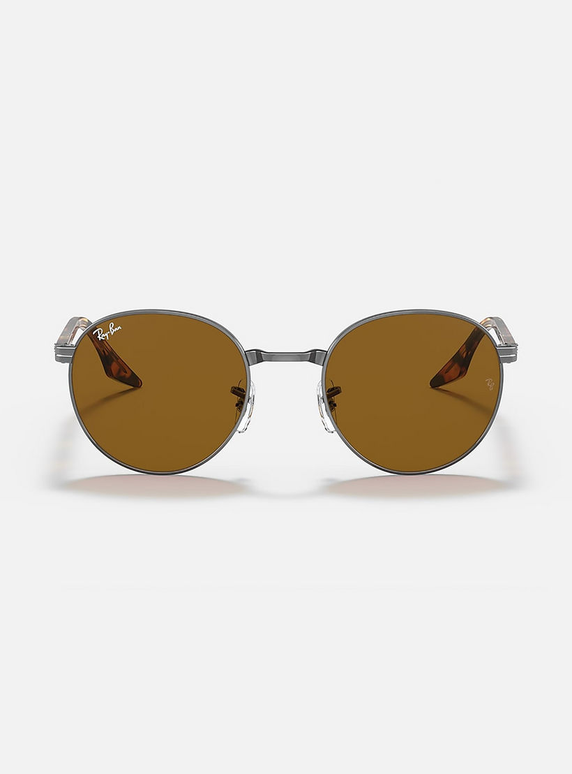 Ray-Ban Unisex Round Brown Sunglasses | 3691-men-sunglasses-image-4