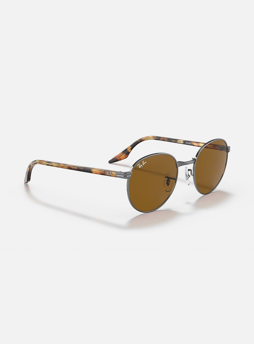 Ray-Ban Unisex Round Brown Sunglasses | 3691-men-sunglasses-image-5