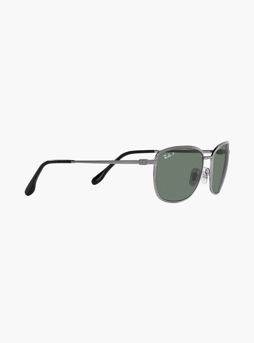 نظارات شمسية رجالية مستطيلة رمادية مستقطبة من راي بان | 3705-men-sunglasses-image-2