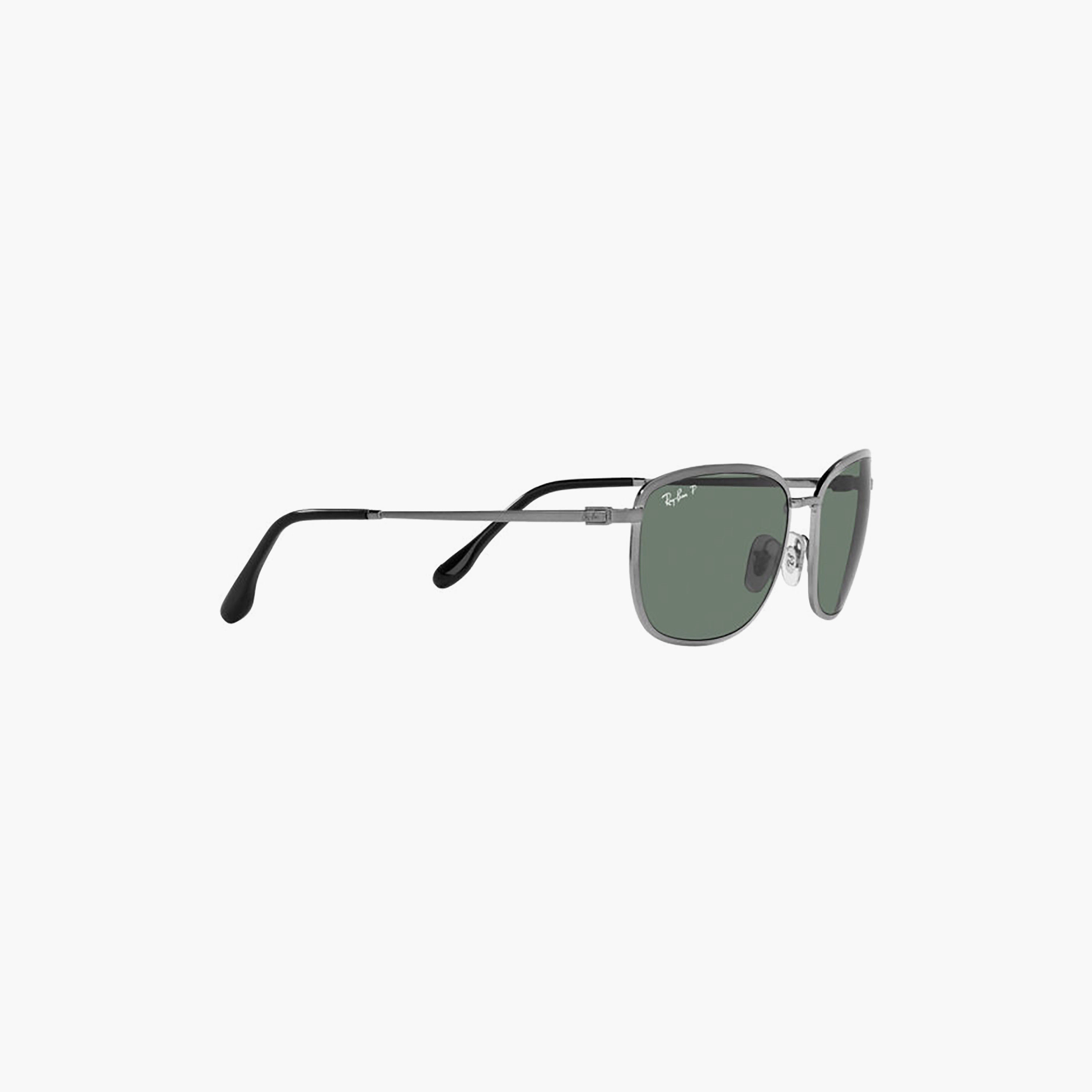 نظارات شمسية رجالية مستطيلة رمادية مستقطبة من راي بان | 3705-men-sunglasses-image-2