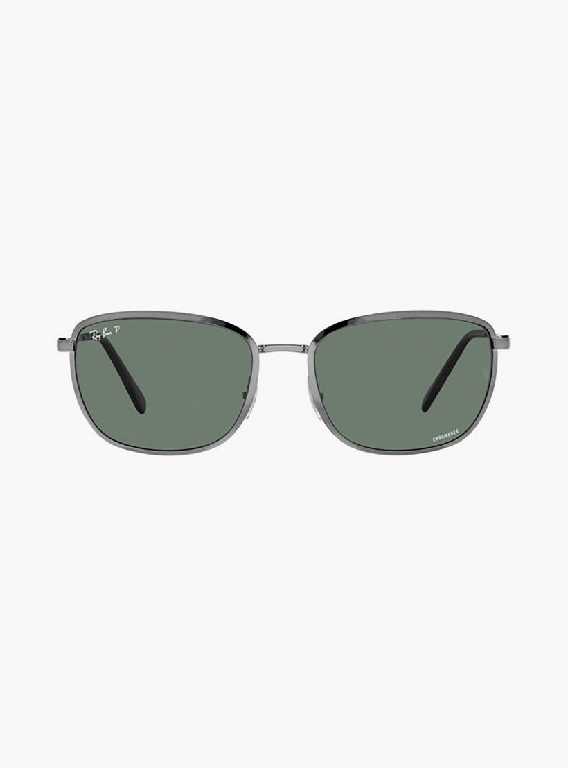 نظارات شمسية رجالية مستطيلة رمادية مستقطبة من راي بان | 3705-men-sunglasses-image-3