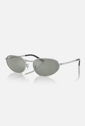 Ray-Ban Unisex Oval Grey Sunglasses | 3734-men-sunglasses-image-1