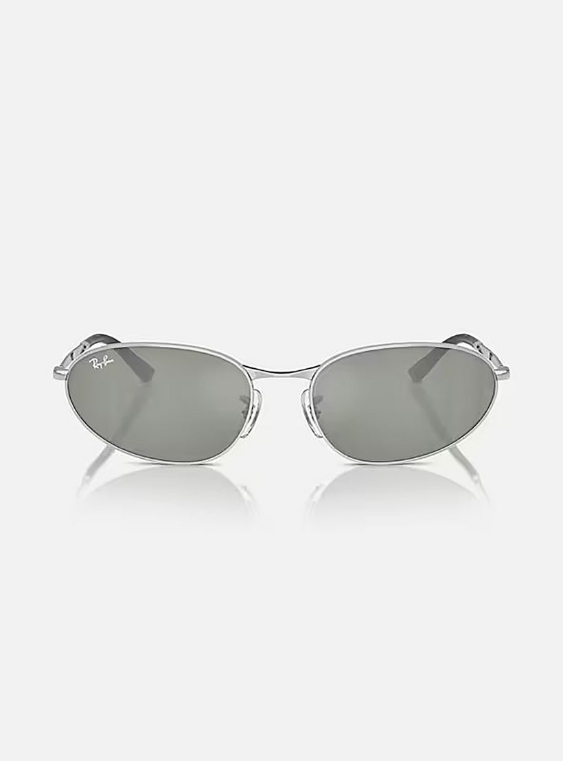 Ray-Ban Unisex Oval Grey Sunglasses | 3734-men-sunglasses-image-3