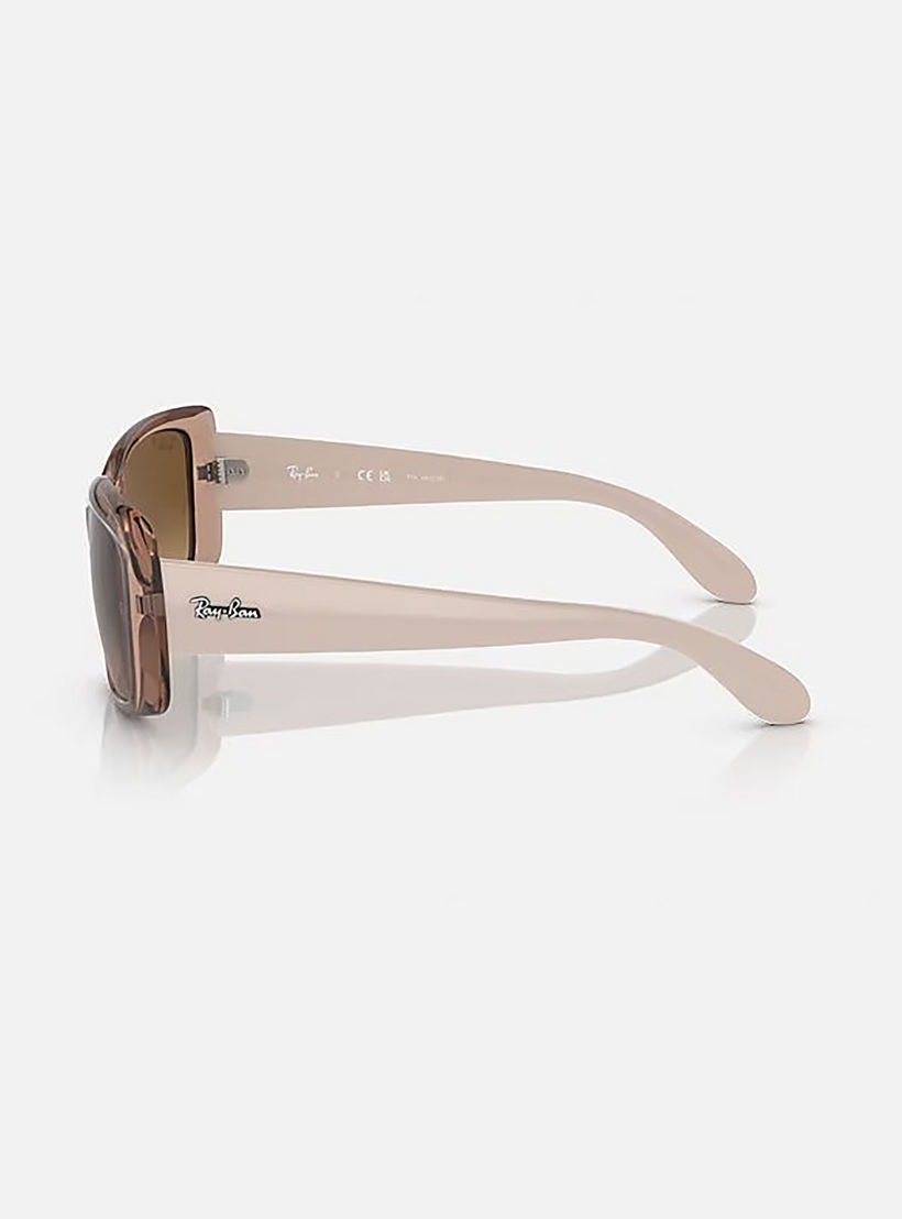 Ray-Ban Unisex Rectangle Brown Sunglasses | 4389-men-sunglasses-image-2