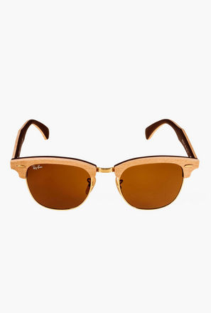 Ray-Ban Unisex Clubmaster Brown Sunglasses | 3016M-men-sunglasses-image-1