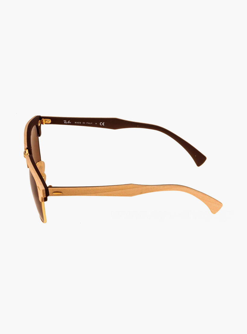 Ray-Ban Unisex Clubmaster Brown Sunglasses | 3016M-men-sunglasses-image-2