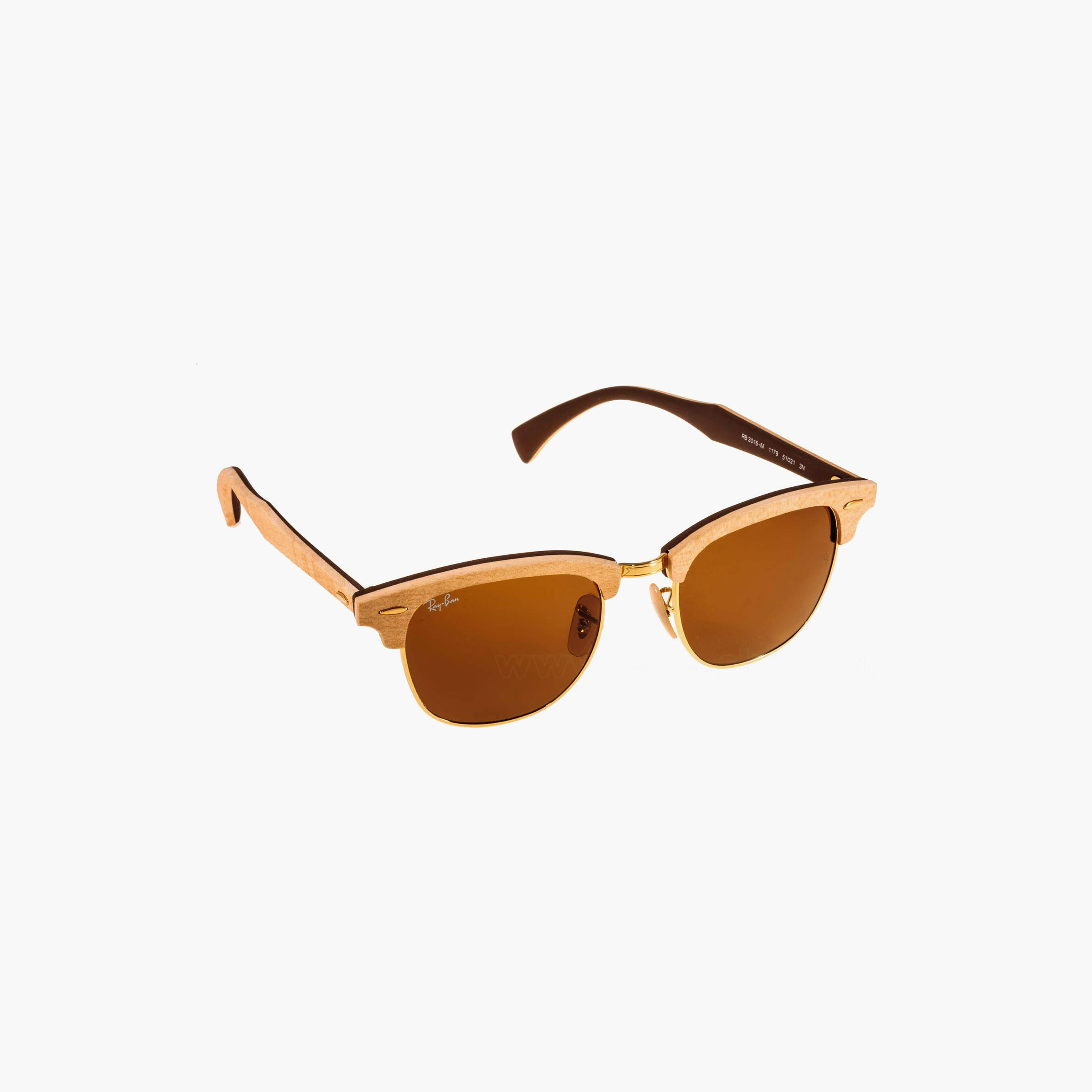 Ray-Ban Unisex Clubmaster Brown Sunglasses | 3016M-men-sunglasses-image-3