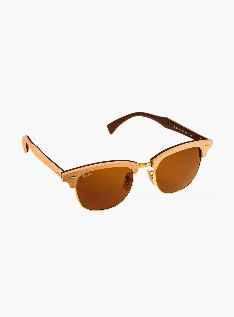 Ray-Ban Unisex Clubmaster Brown Sunglasses | 3016M-men-sunglasses-image-3
