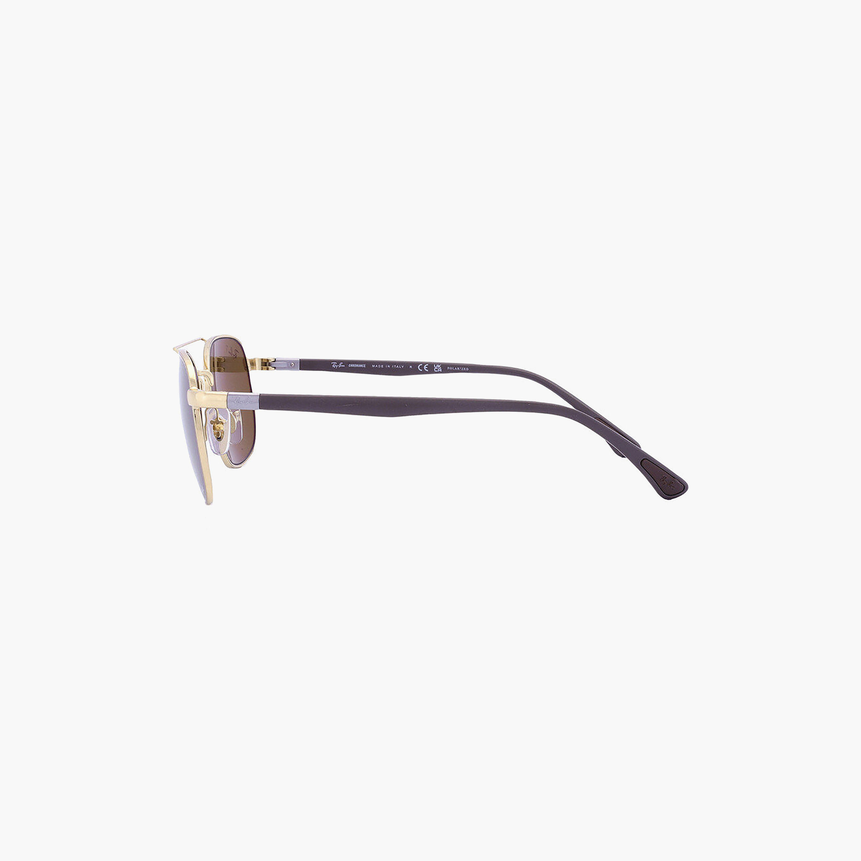 Ray-Ban Unisex Aviator Polorized Brown Sunglasses | 3670CH-men-sunglasses-image-2