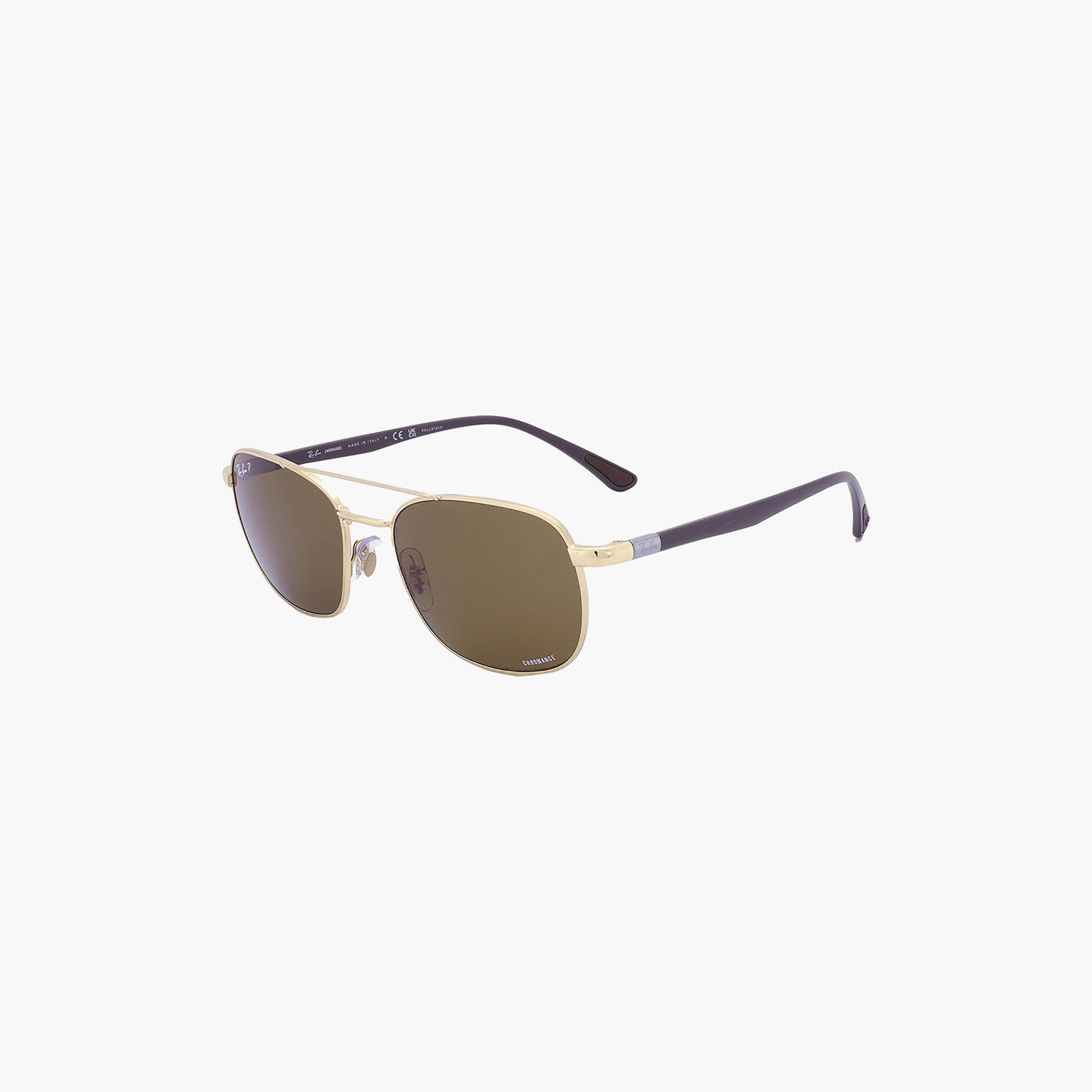 Ray-Ban Unisex Aviator Polorized Brown Sunglasses | 3670CH-men-sunglasses-image-4
