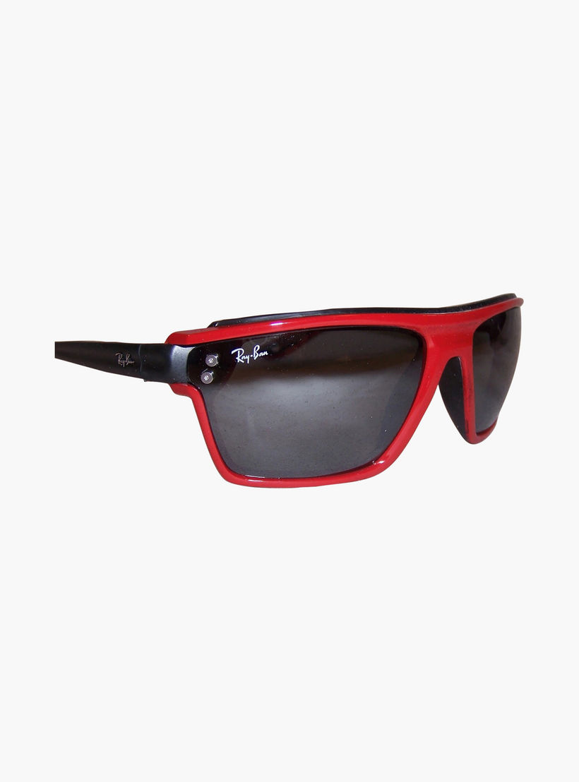 Ray-Ban Men Rectangle Grey Sunglasses | 4370M-men-sunglasses-image-2