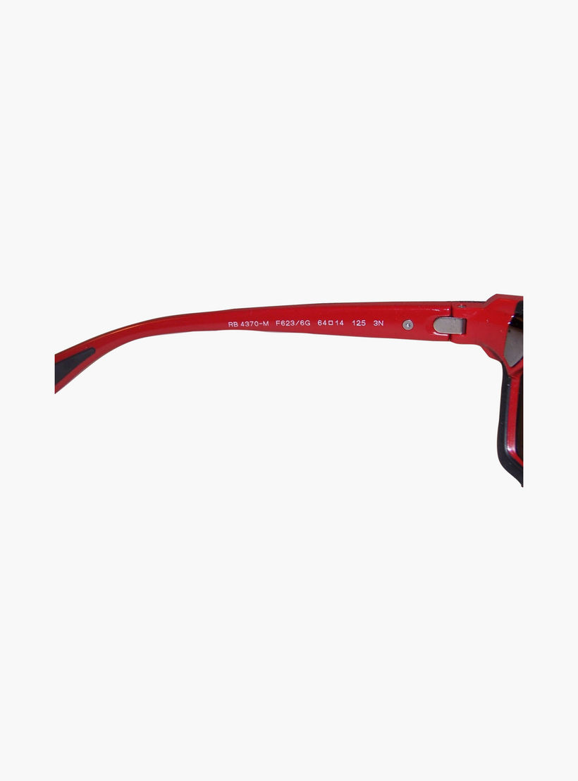 Ray-Ban Men Rectangle Grey Sunglasses | 4370M-men-sunglasses-image-4