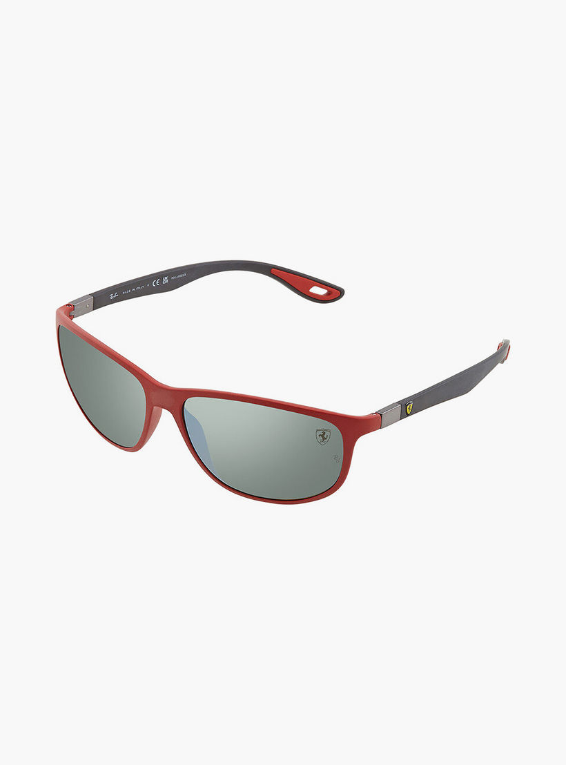 Ray-Ban Unisex Rectangle Polorized Blue Sunglasses | 4394M-men-sunglasses-image-4