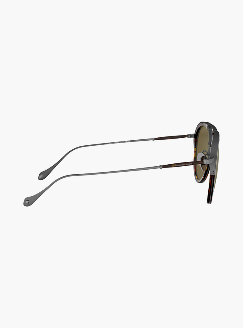 نظارات شمسية جورجيو أرماني رجالية بنية اللون بتصميم طيار | 6097-men-sunglasses-image-2