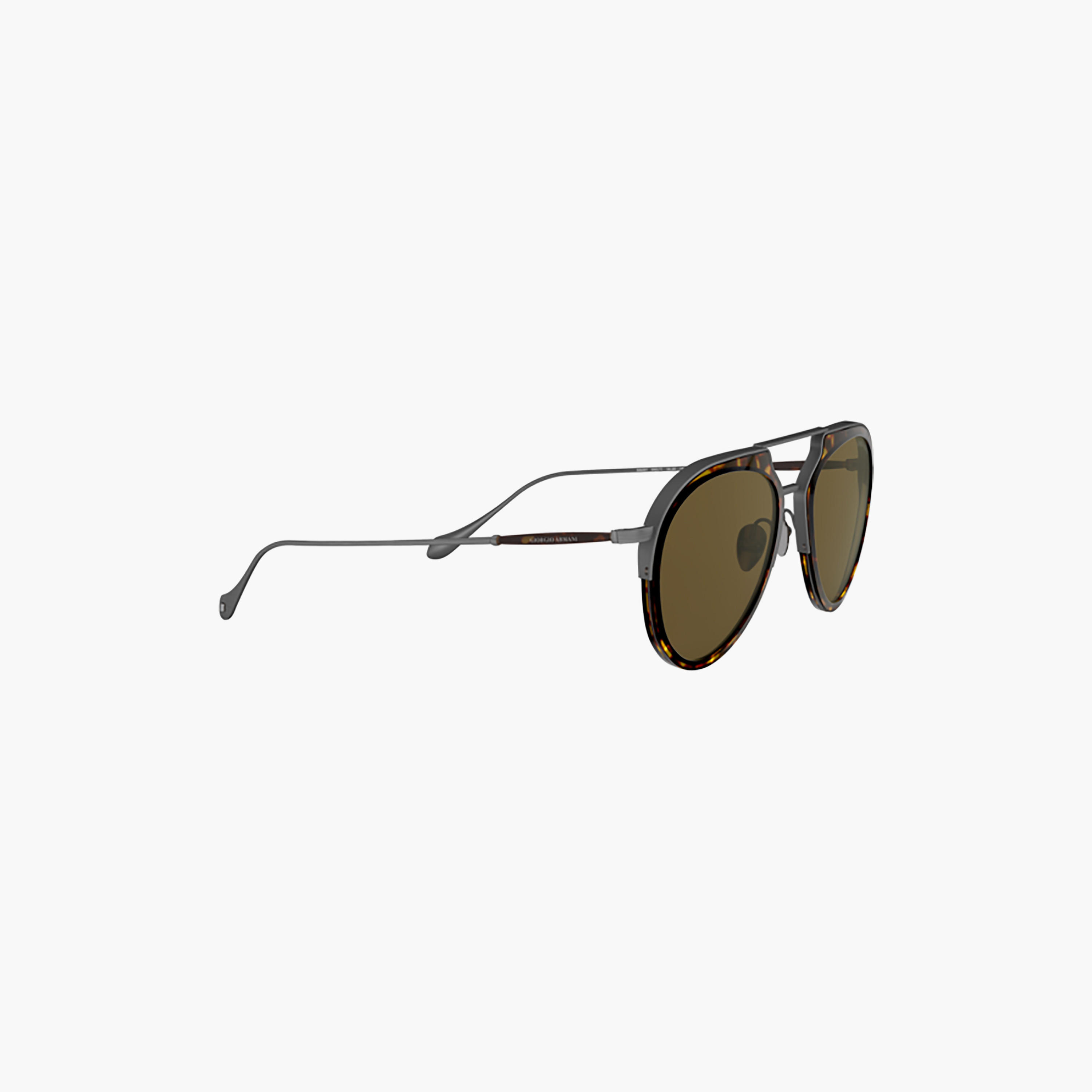 نظارات شمسية جورجيو أرماني رجالية بنية اللون بتصميم طيار | 6097-men-sunglasses-image-3
