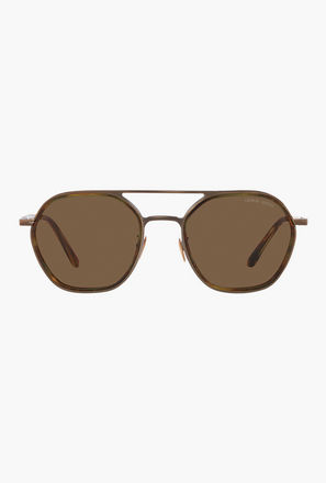 Giorgio Armani Men Round Brown Sunglasses | 6145-men-sunglasses-image-1