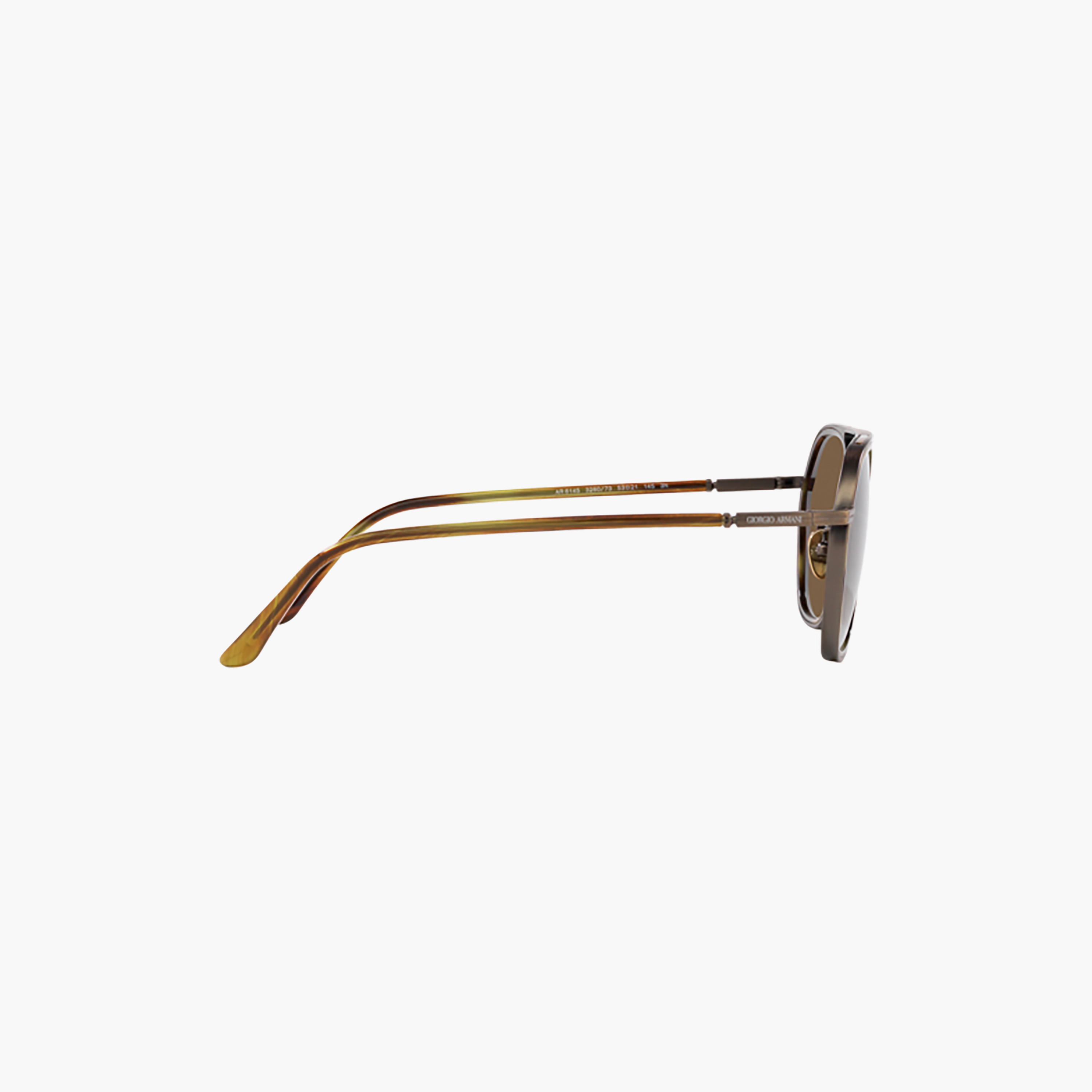 Giorgio Armani Men Round Brown Sunglasses | 6145-men-sunglasses-image-2