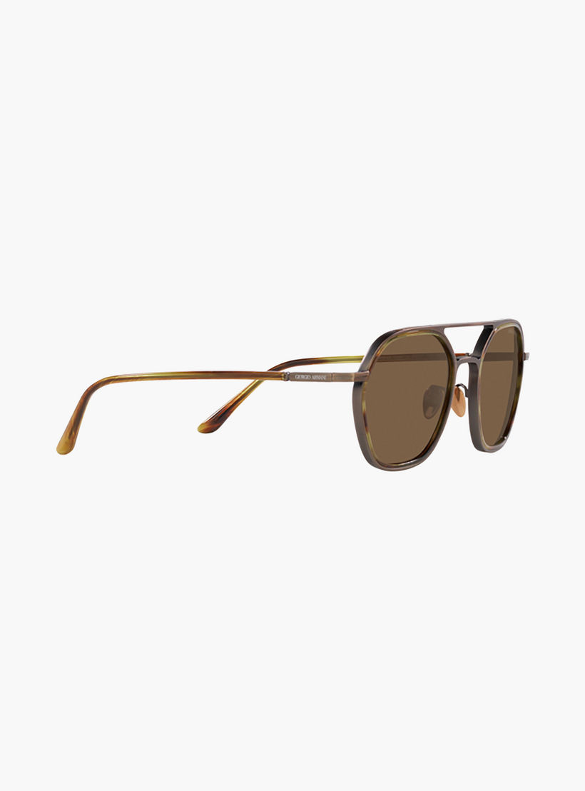 Giorgio Armani Men Round Brown Sunglasses | 6145-men-sunglasses-image-5