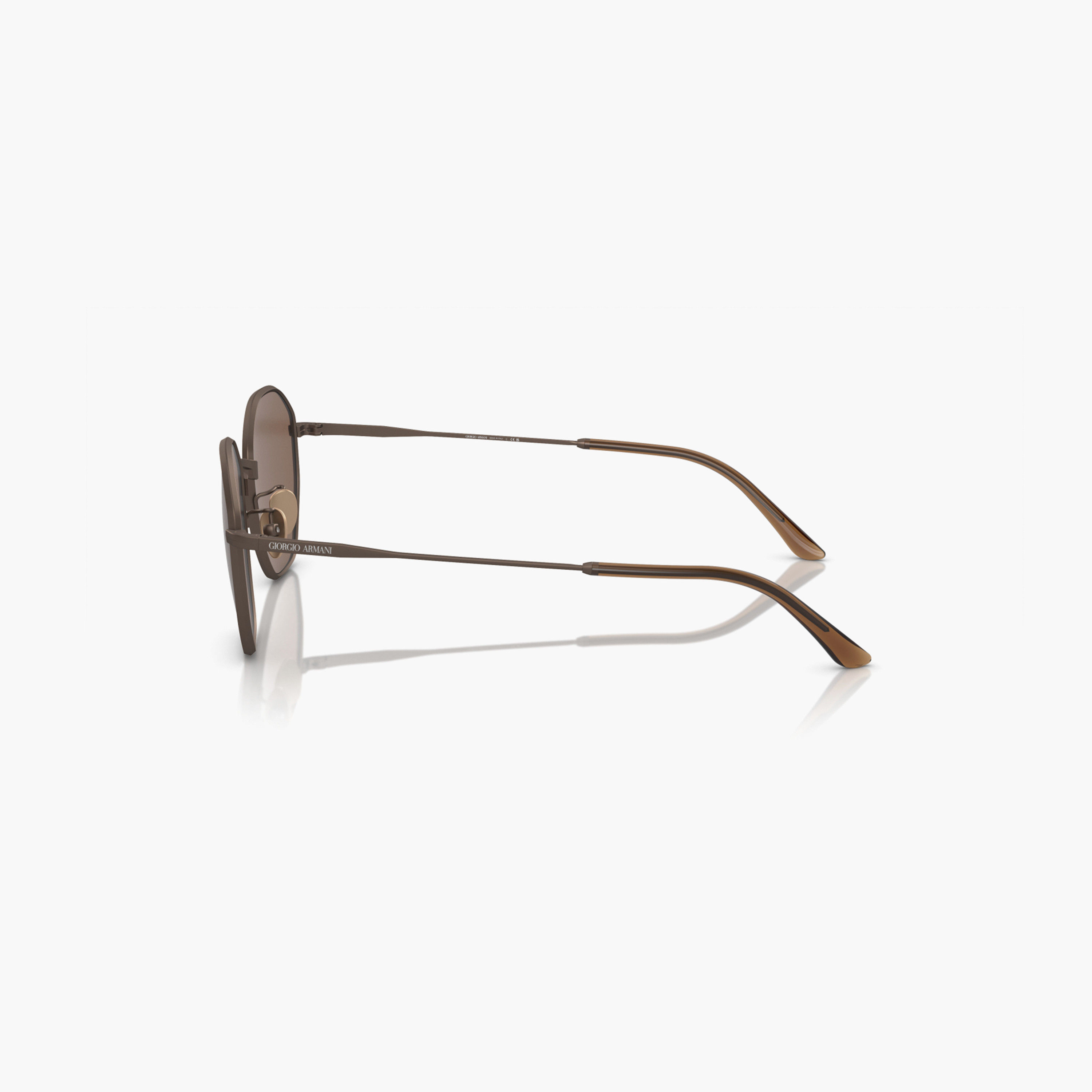 نظارات شمسية دائرية بنية اللون للرجال من جورجيو أرماني | 6150-men-sunglasses-image-2