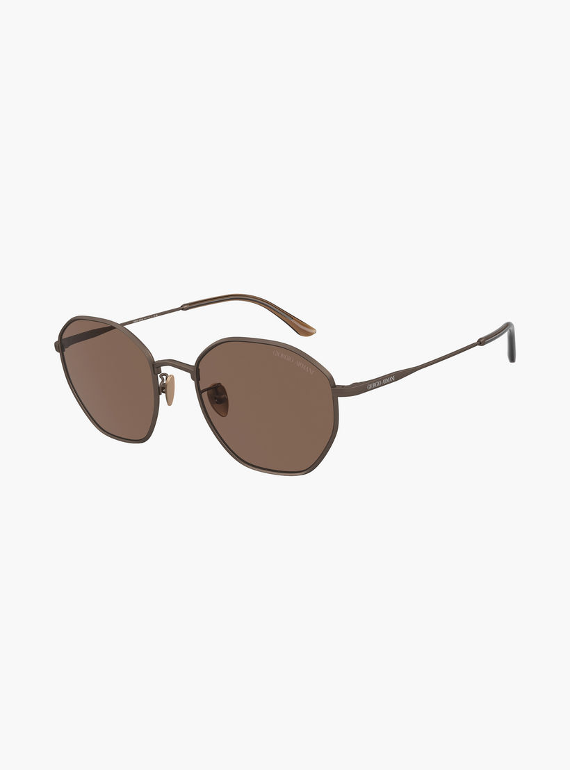 Giorgio Armani Men Round Brown Sunglasses | 6150-men-sunglasses-image-3