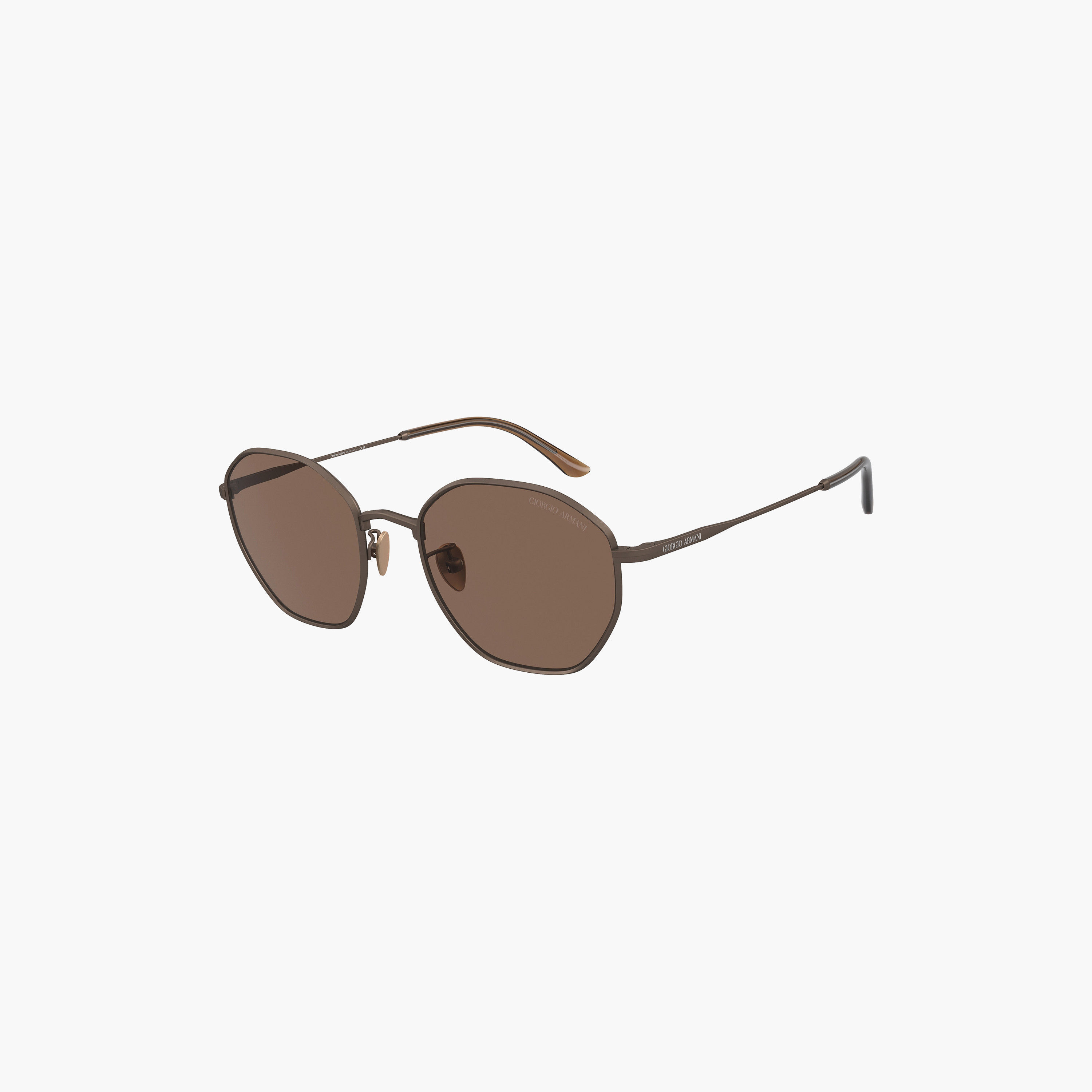 نظارات شمسية دائرية بنية اللون للرجال من جورجيو أرماني | 6150-men-sunglasses-image-3