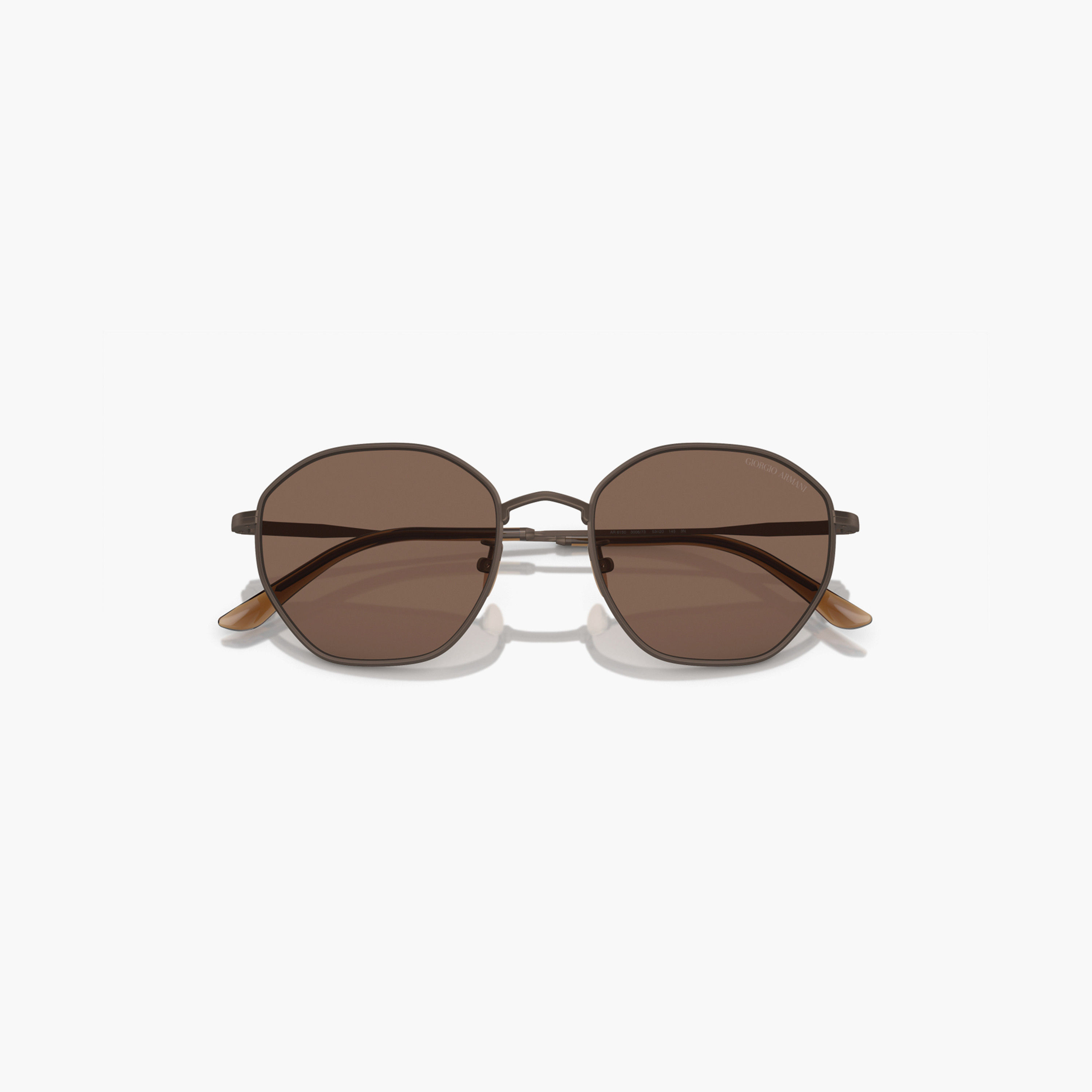 نظارات شمسية دائرية بنية اللون للرجال من جورجيو أرماني | 6150-men-sunglasses-image-4