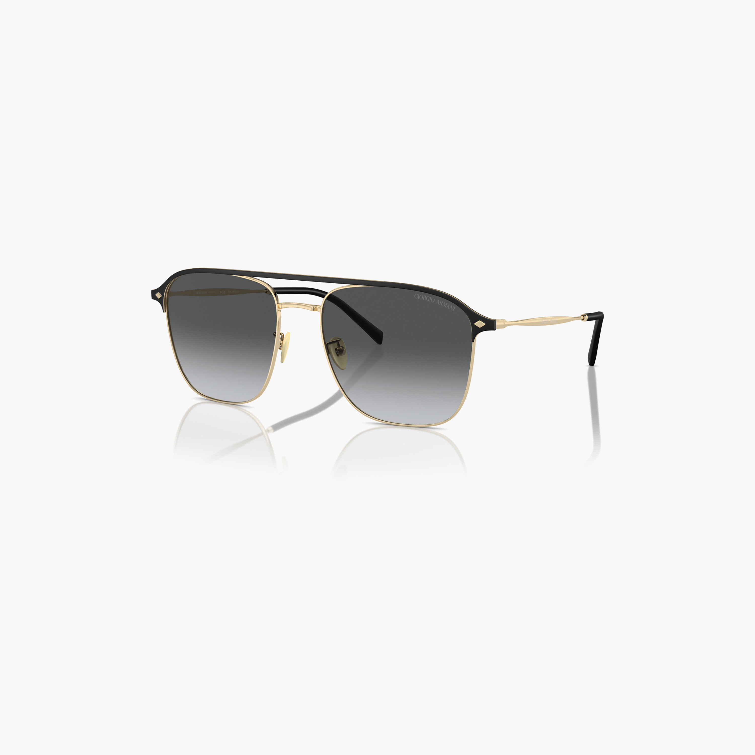 نظارات شمسية رجالية من جورجيو أرماني بتصميم طيار وعدسات رمادية مستقطبة | 6154-men-sunglasses-image-3