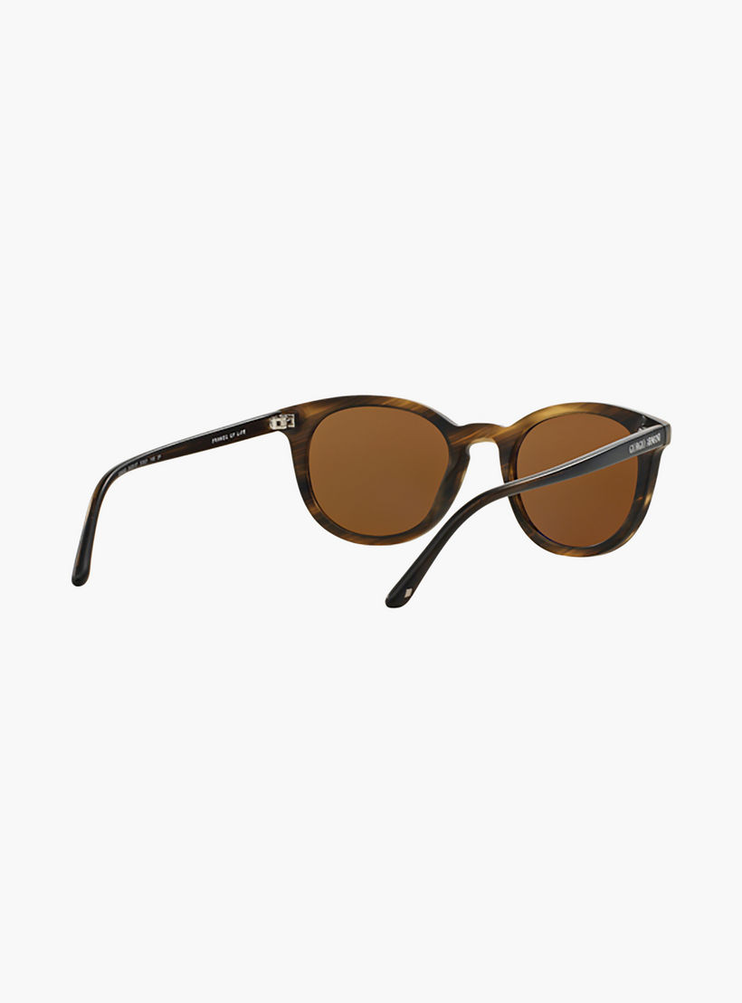 Giorgio Armani Men Round Polorized Brown Sunglasses | 8060-men-sunglasses-image-4