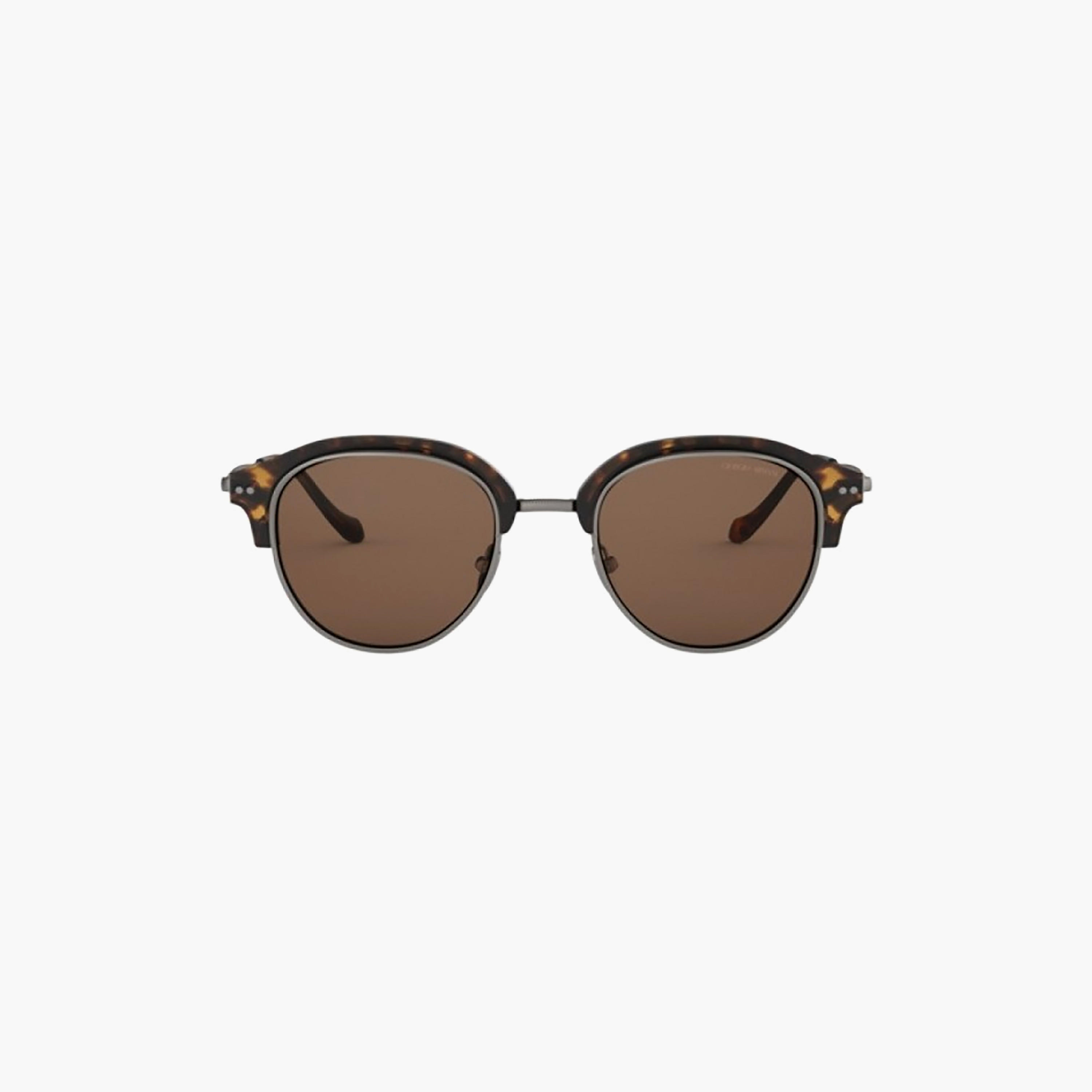 Giorgio Armani Men Round Brown Sunglasses | 8117-men-sunglasses-image-1