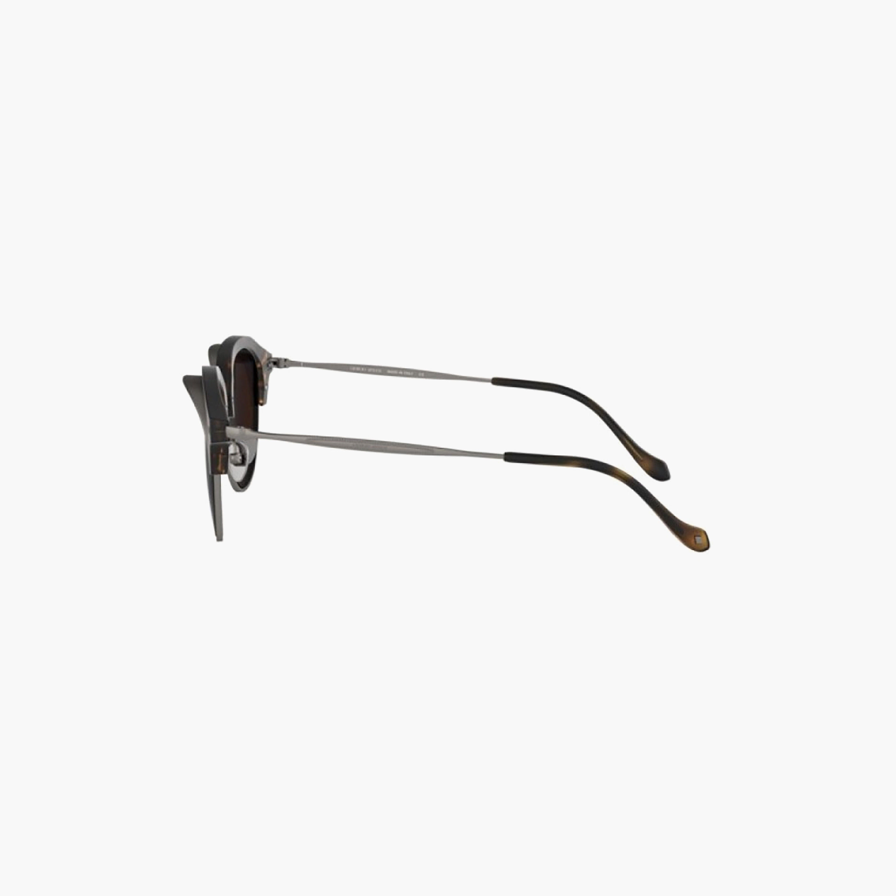 Giorgio Armani Men Round Brown Sunglasses | 8117-men-sunglasses-image-2