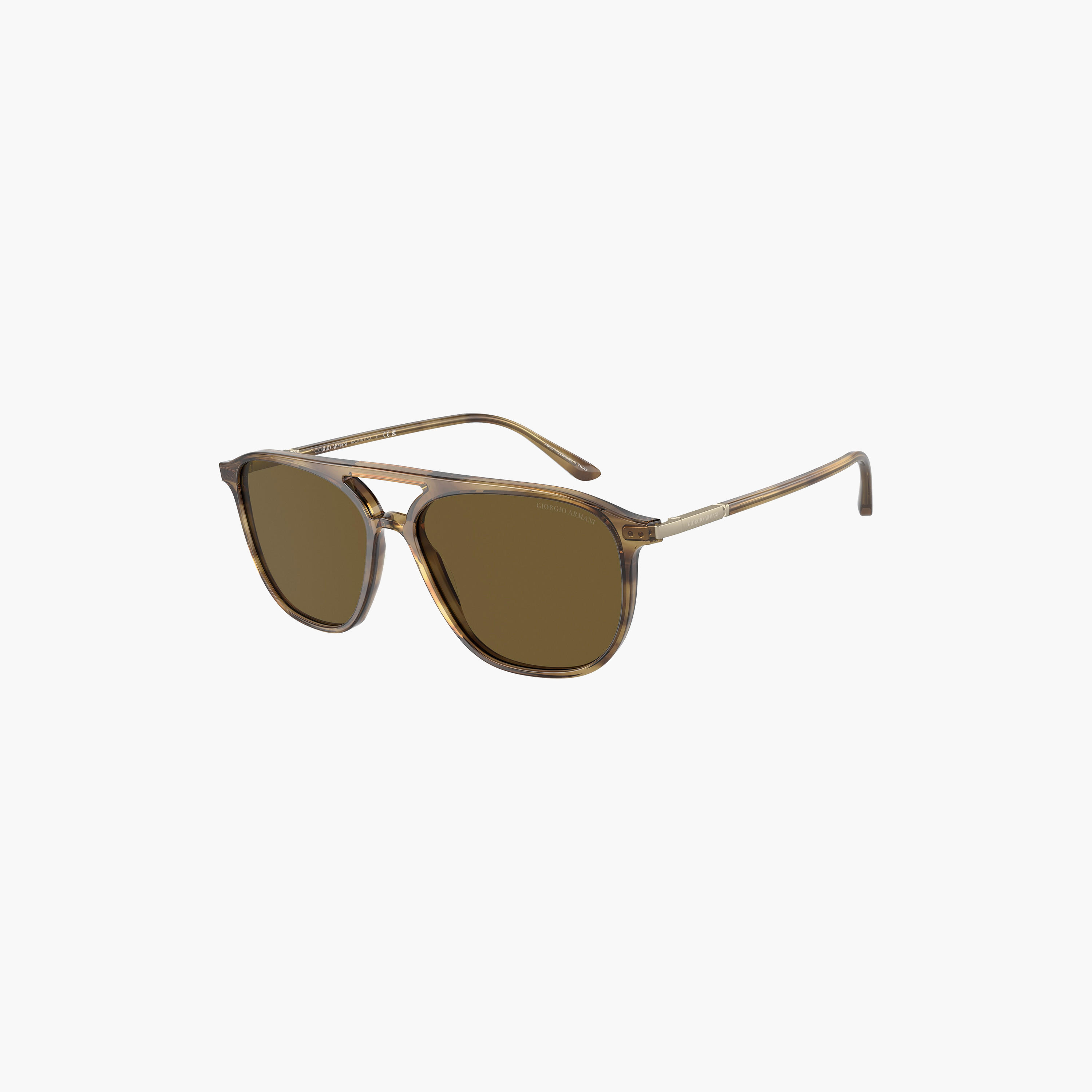 نظارات شمسية جورجيو أرماني للرجال، طراز نافيجاتور، لون بني | 8179-men-sunglasses-image-3