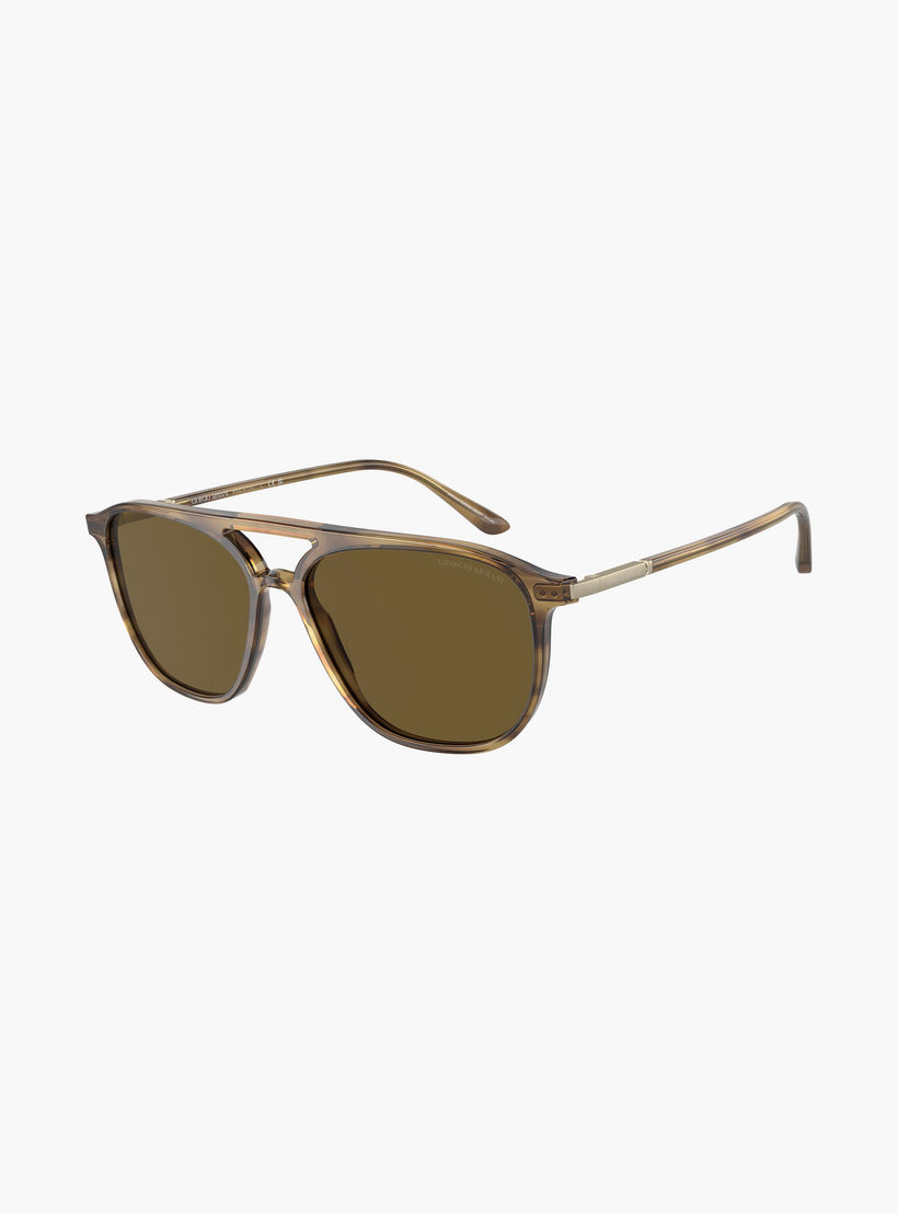 نظارات شمسية جورجيو أرماني للرجال، طراز نافيجاتور، لون بني | 8179-men-sunglasses-image-3