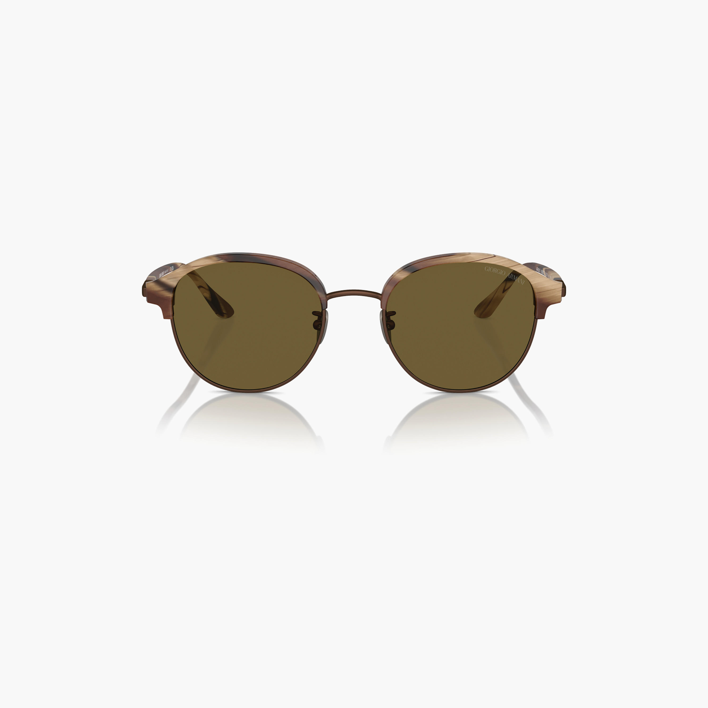 Giorgio Armani Men Round Brown Sunglasses | 8215-men-sunglasses-image-1