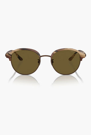 نظارات شمسية دائرية بنية اللون للرجال من جورجيو أرماني | 8215-men-sunglasses-image-1