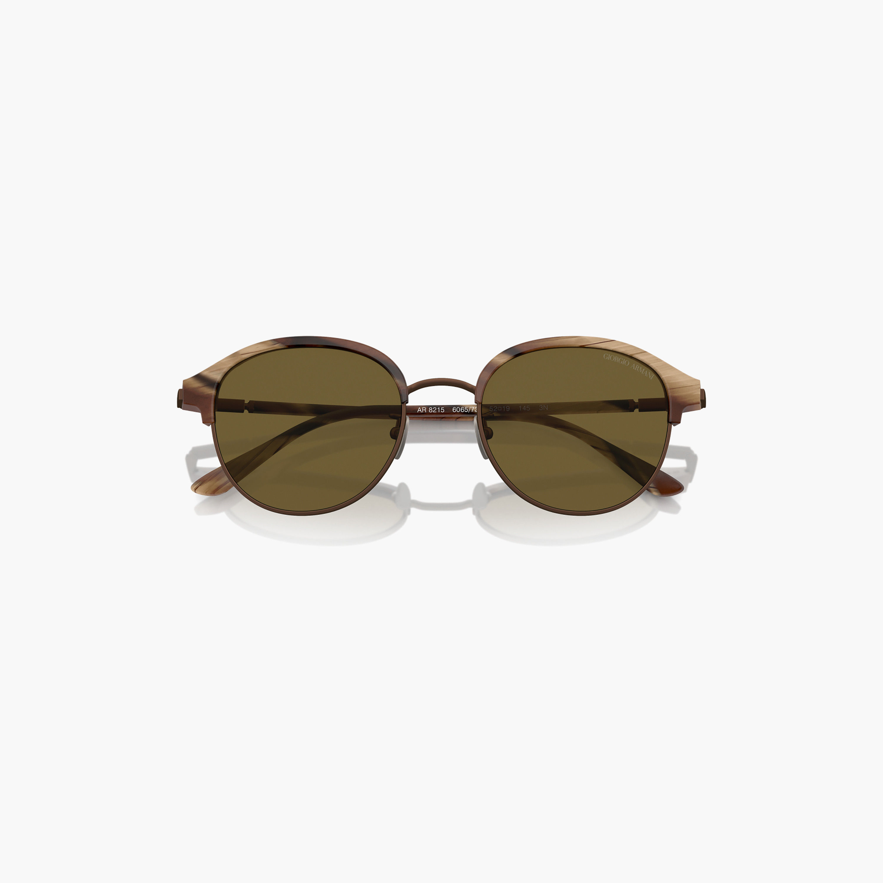 نظارات شمسية دائرية بنية اللون للرجال من جورجيو أرماني | 8215-men-sunglasses-image-4